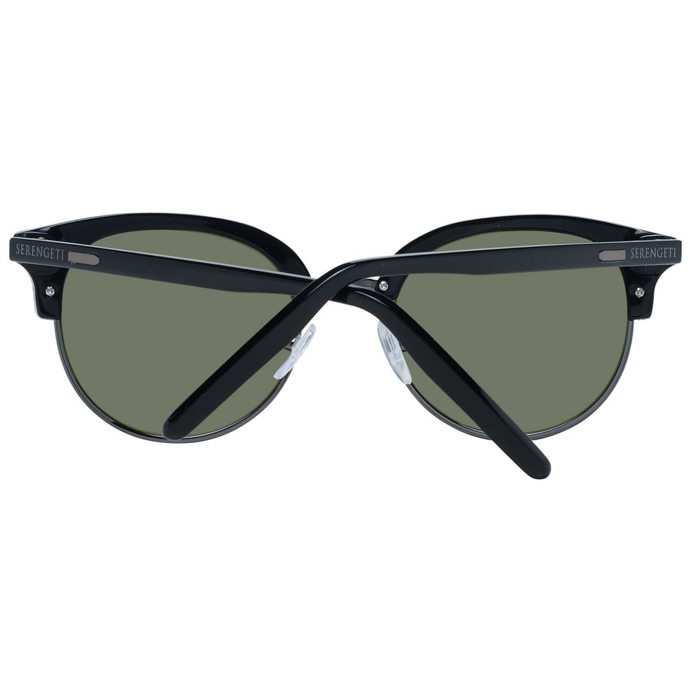 Serengeti Black Acetate & Metal Sunglasses | Regal Royce