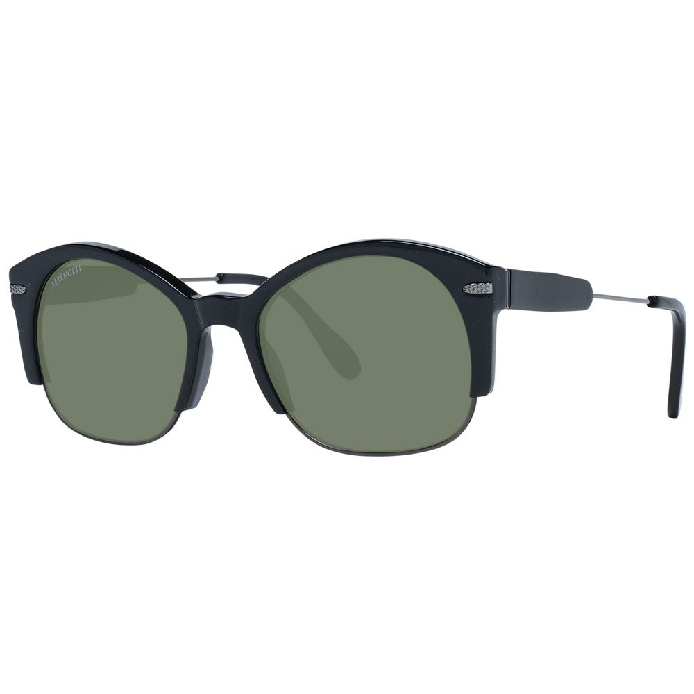 Serengeti Black Acetate & Metal Sunglasses | Regal Royce