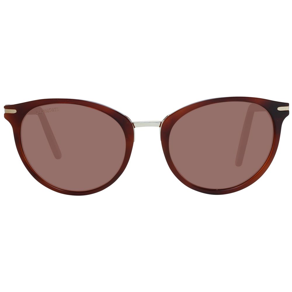 Serengeti Brown Acetate & Metal Sunglasses | Regal Royce