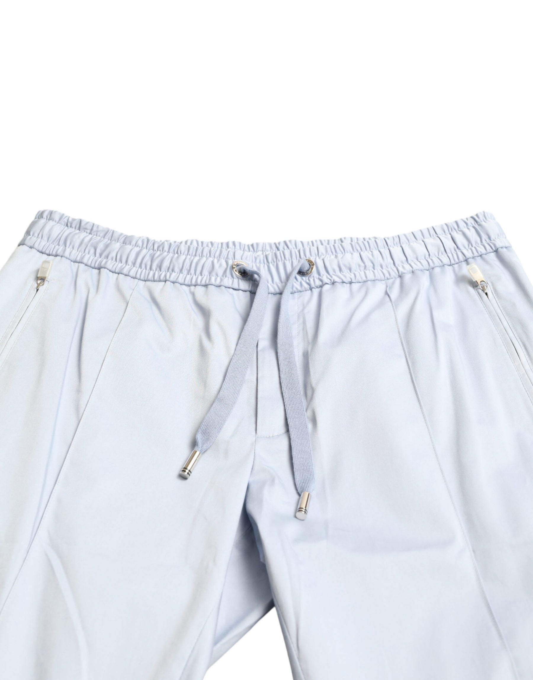 Dolce & Gabbana Light Blue Cotton Stretch Jogger Pants | Regal Royce