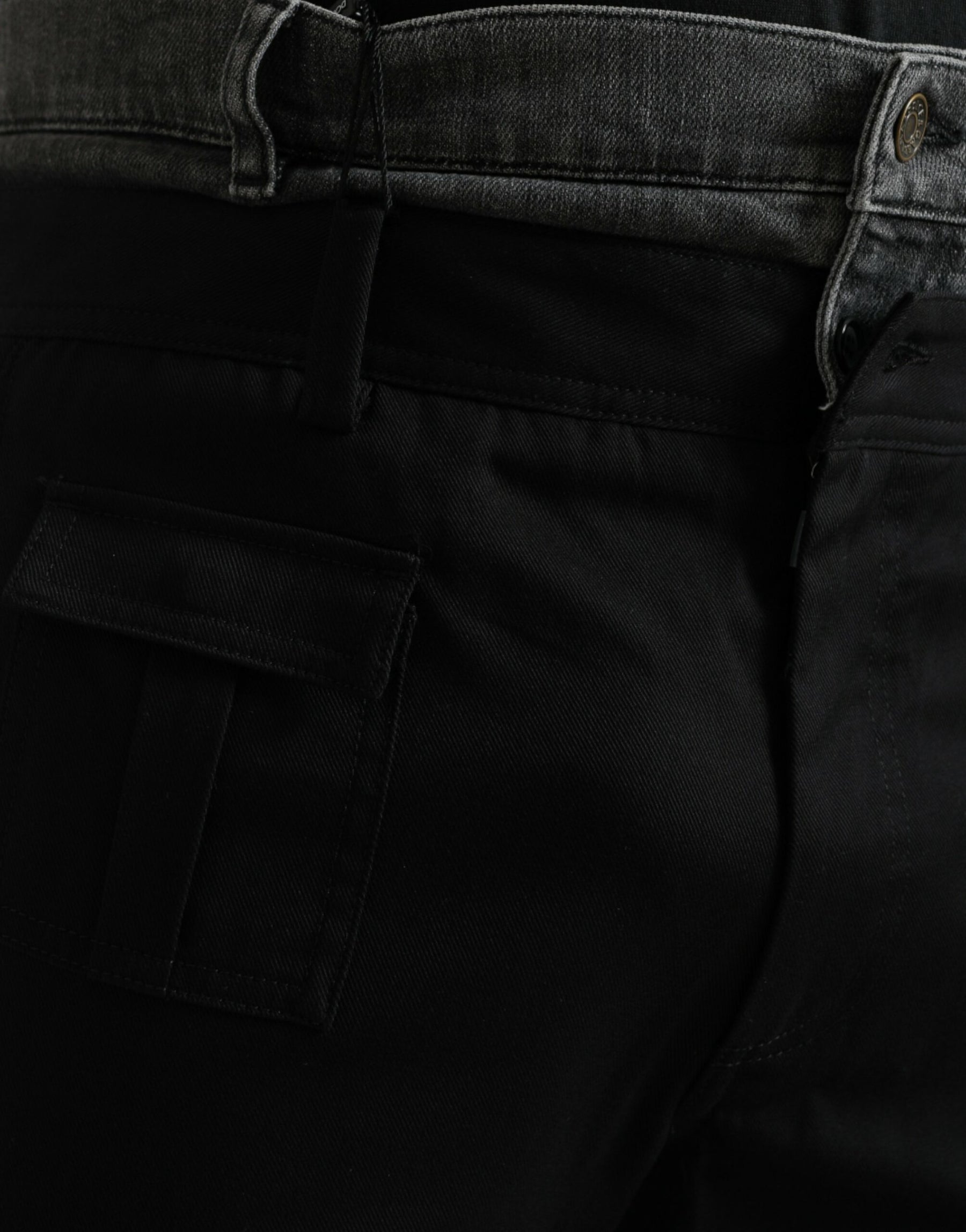 Dolce & Gabbana Black Gray Slim Cotton Denim Jeans Pants | Regal Royce