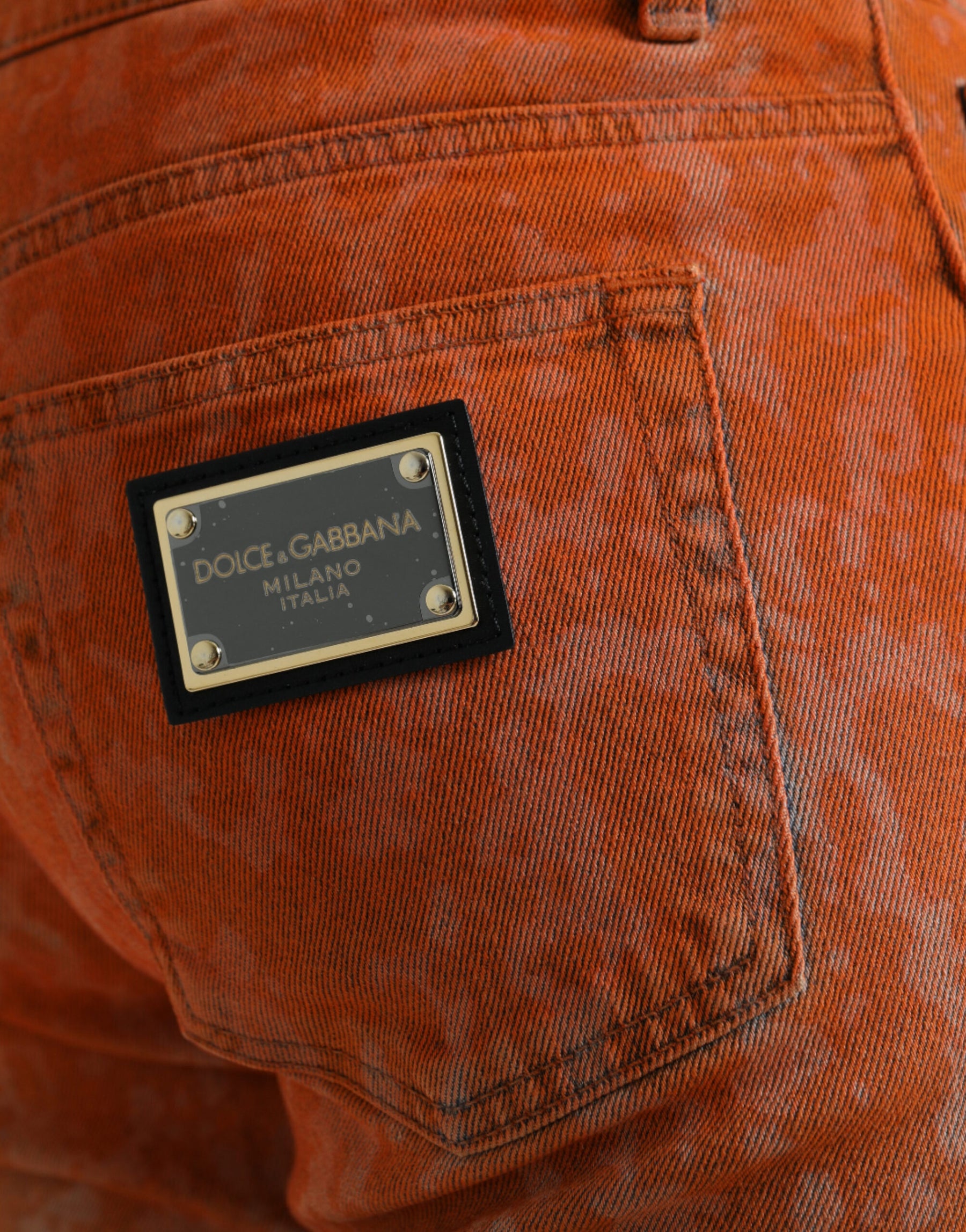 Dolce & Gabbana Multicolor Ombre Cotton Slim Fit Denim Jeans | Regal Royce