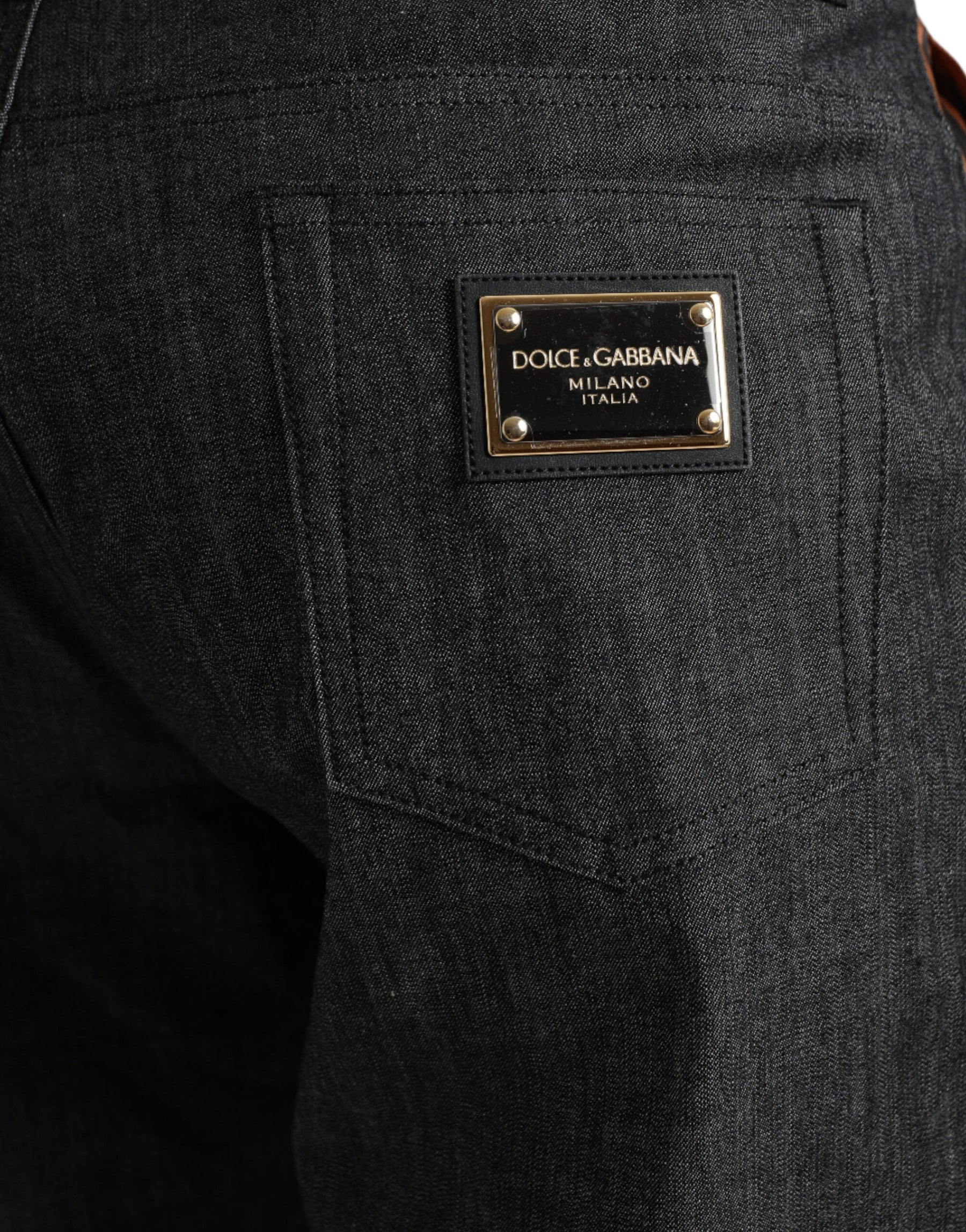 Dolce & Gabbana Multicolor Tiger Cotton Loose Denim Jeans | Regal Royce