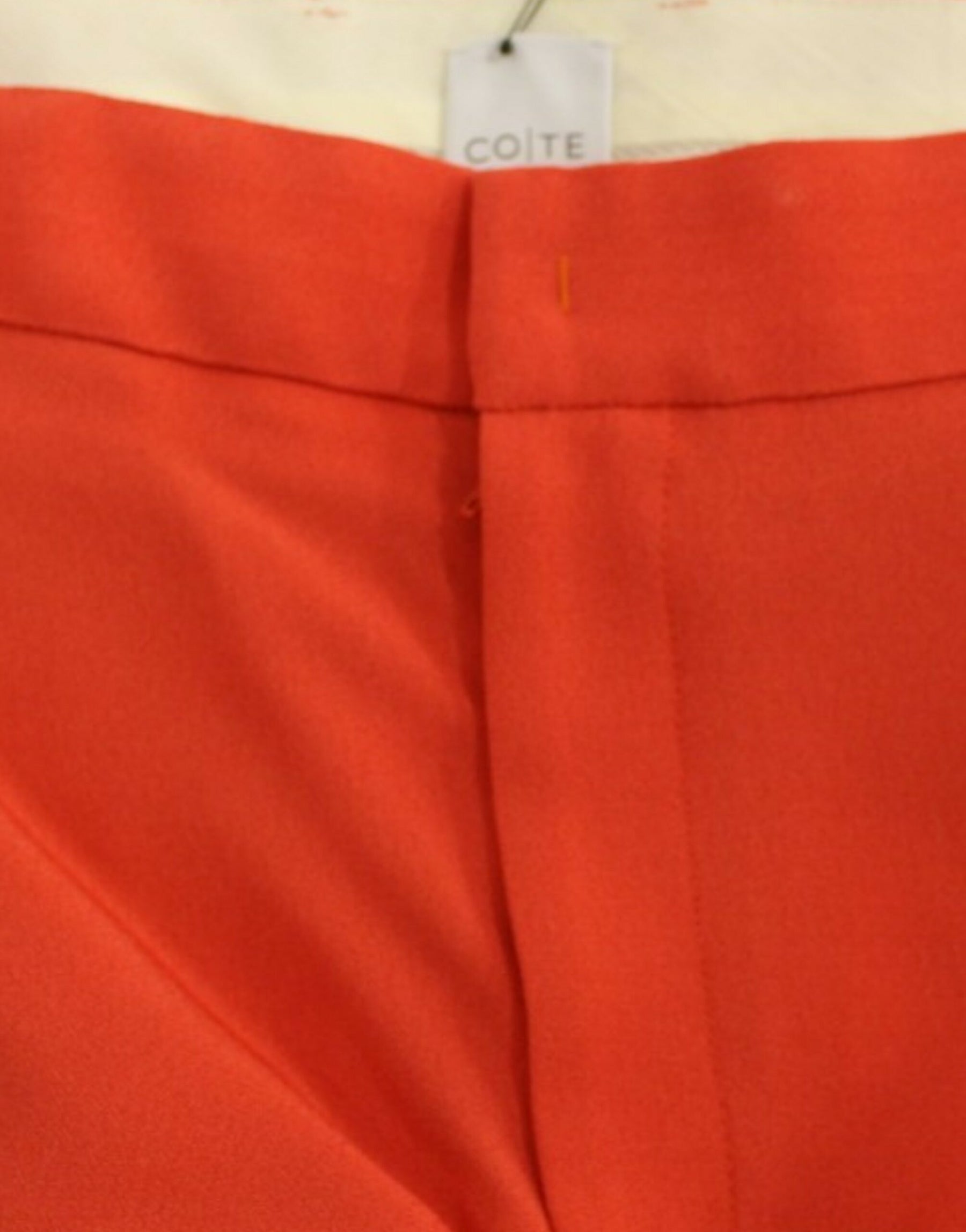 CO|TE Orange boyfriend stretch pants | Regal Royce