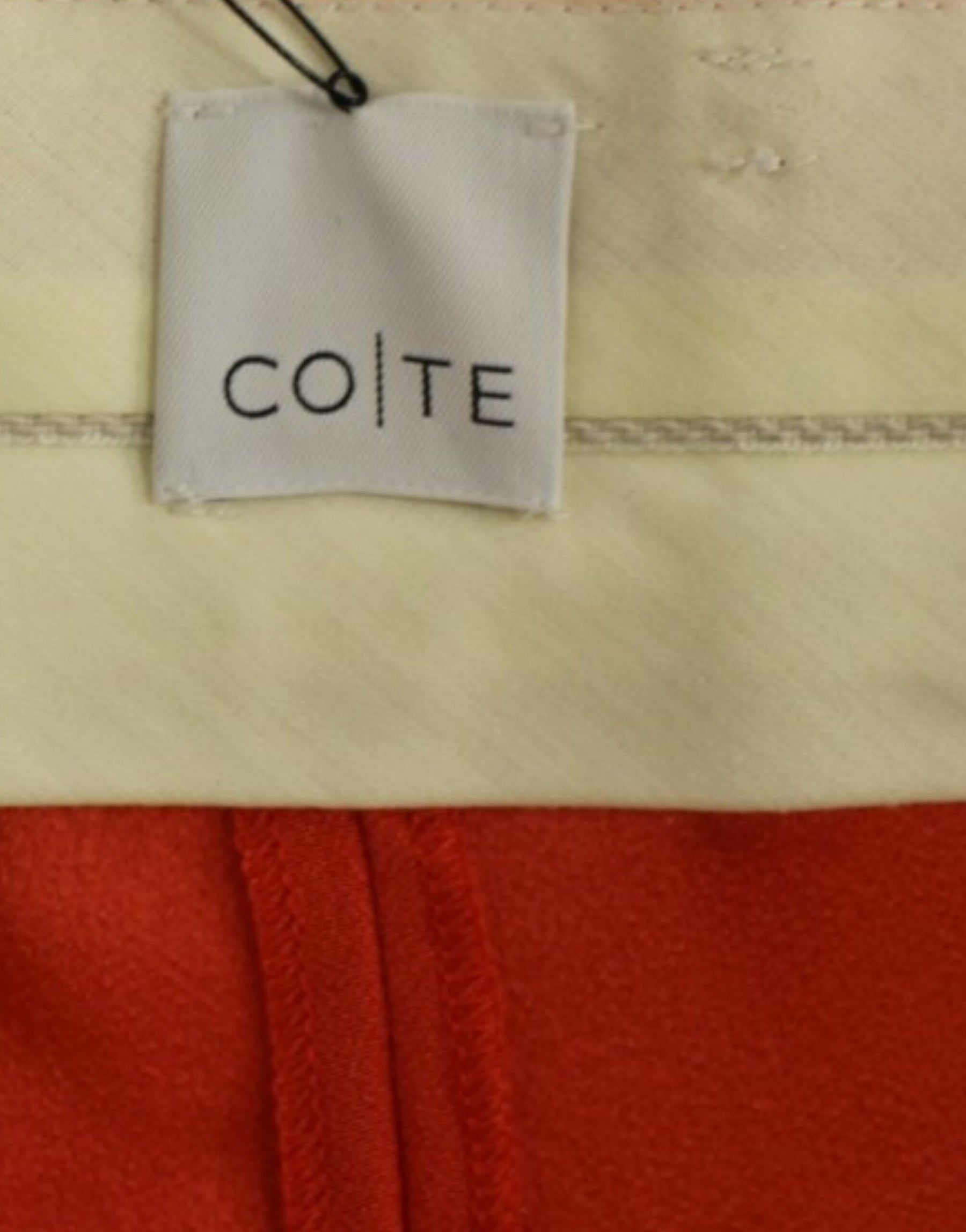 CO|TE Orange boyfriend stretch pants | Regal Royce