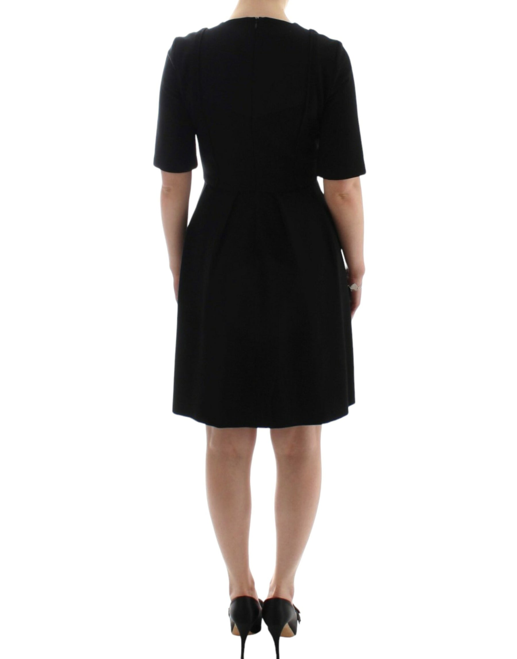 CO|TE Black short sleeve venus dress | Regal Royce