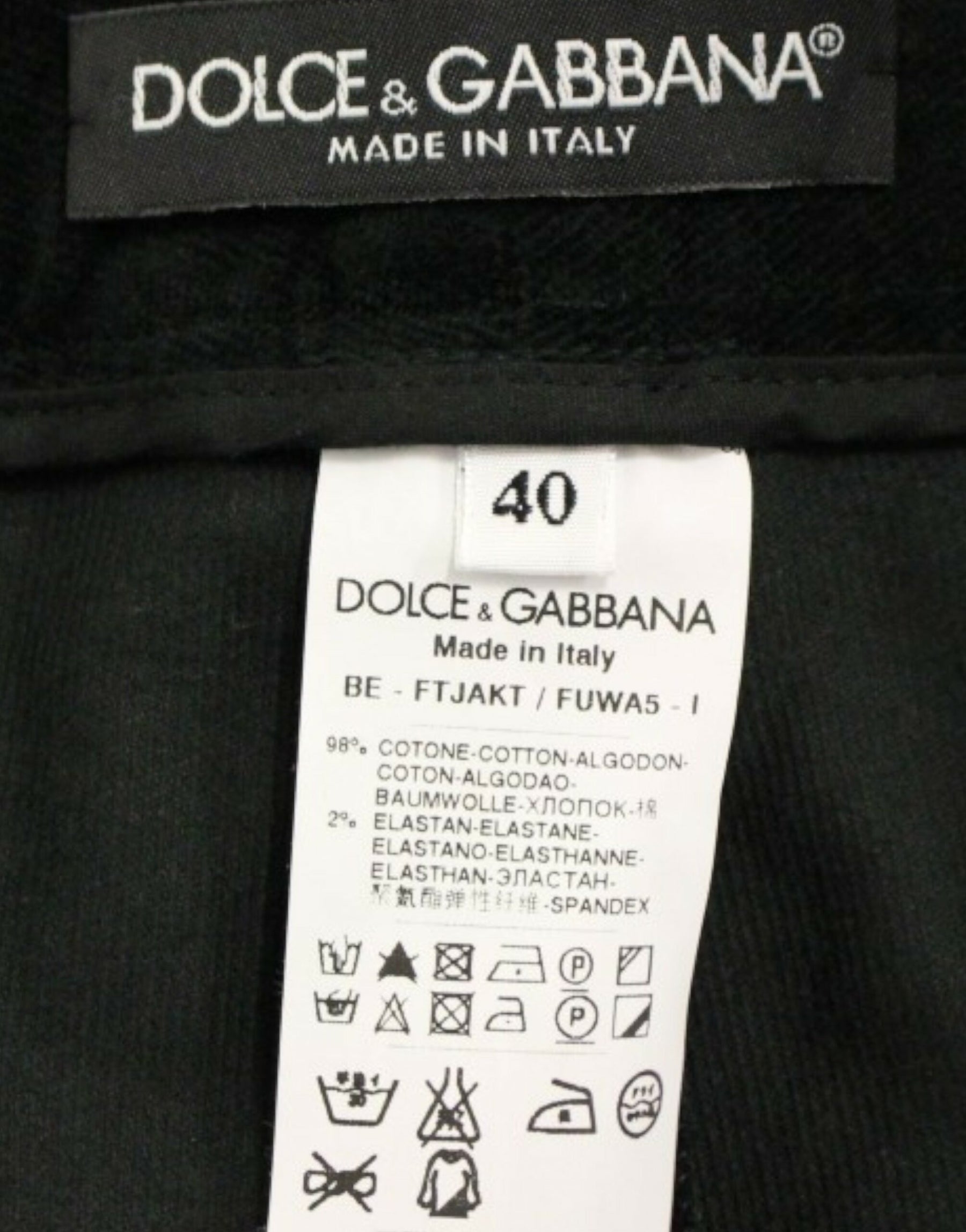 Dolce & Gabbana Black cotton shorts pants | Regal Royce