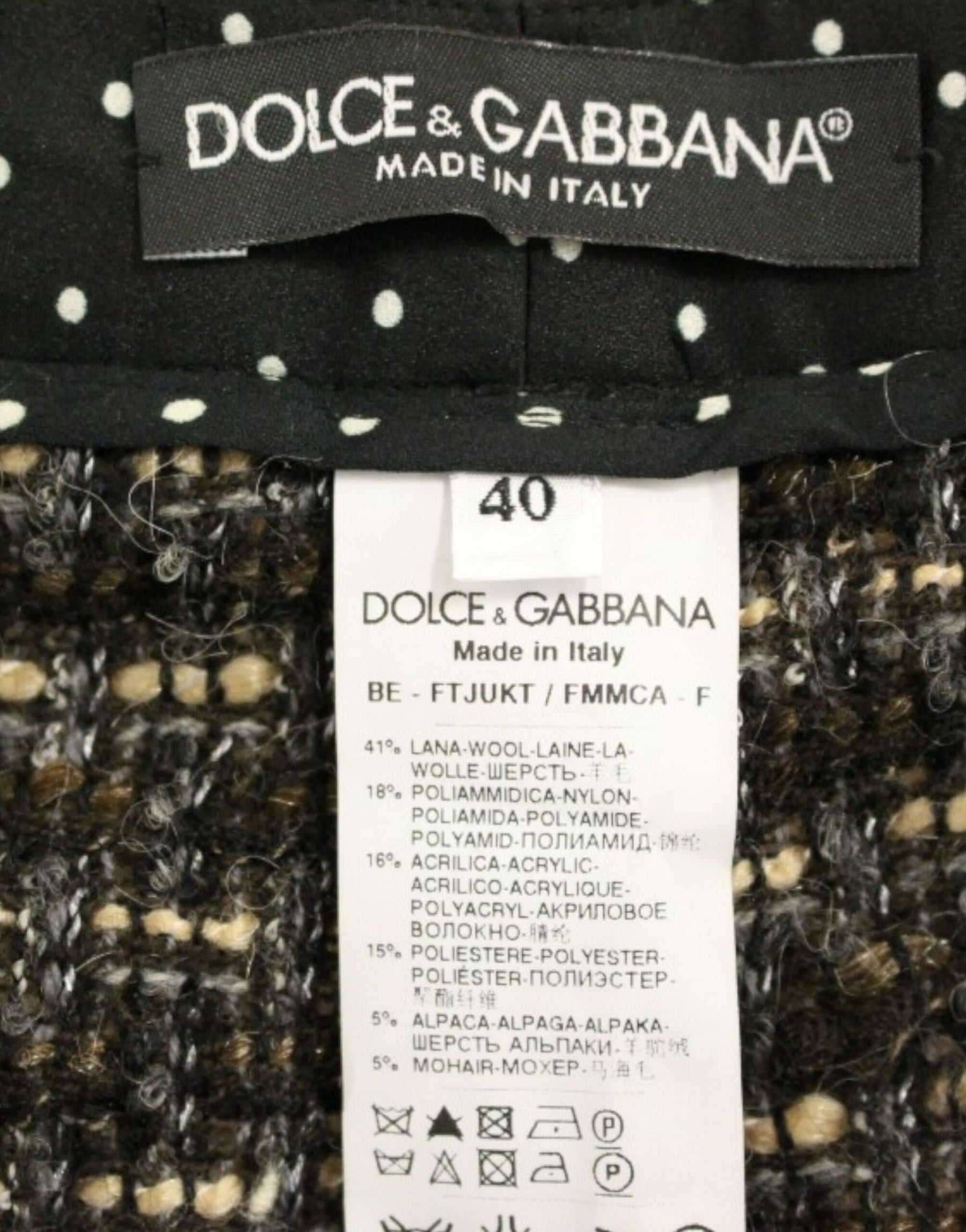 Dolce & Gabbana Multicolor wool shorts pants | Regal Royce