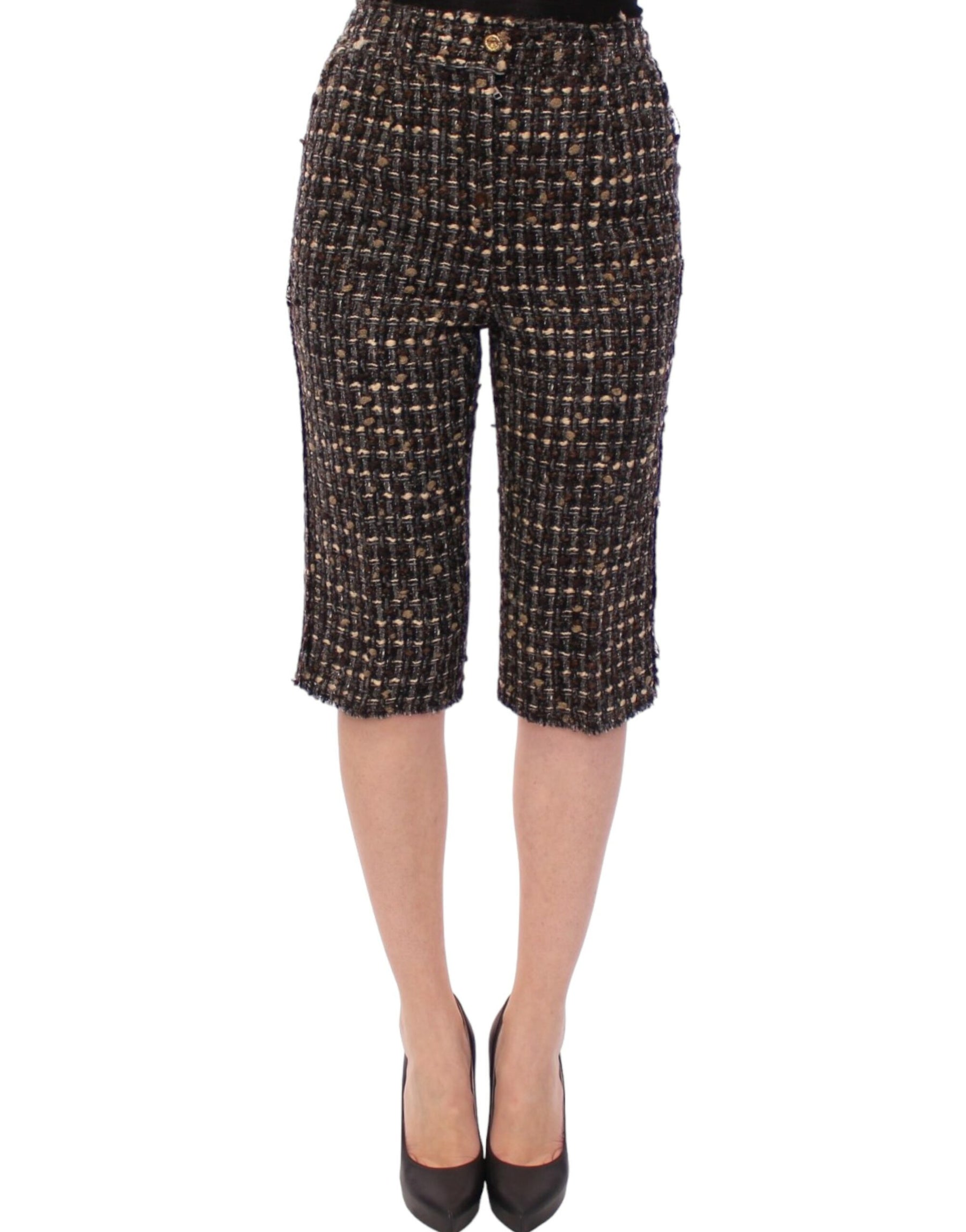 Dolce & Gabbana Multicolor Wool Shorts Pants | Regal Royce