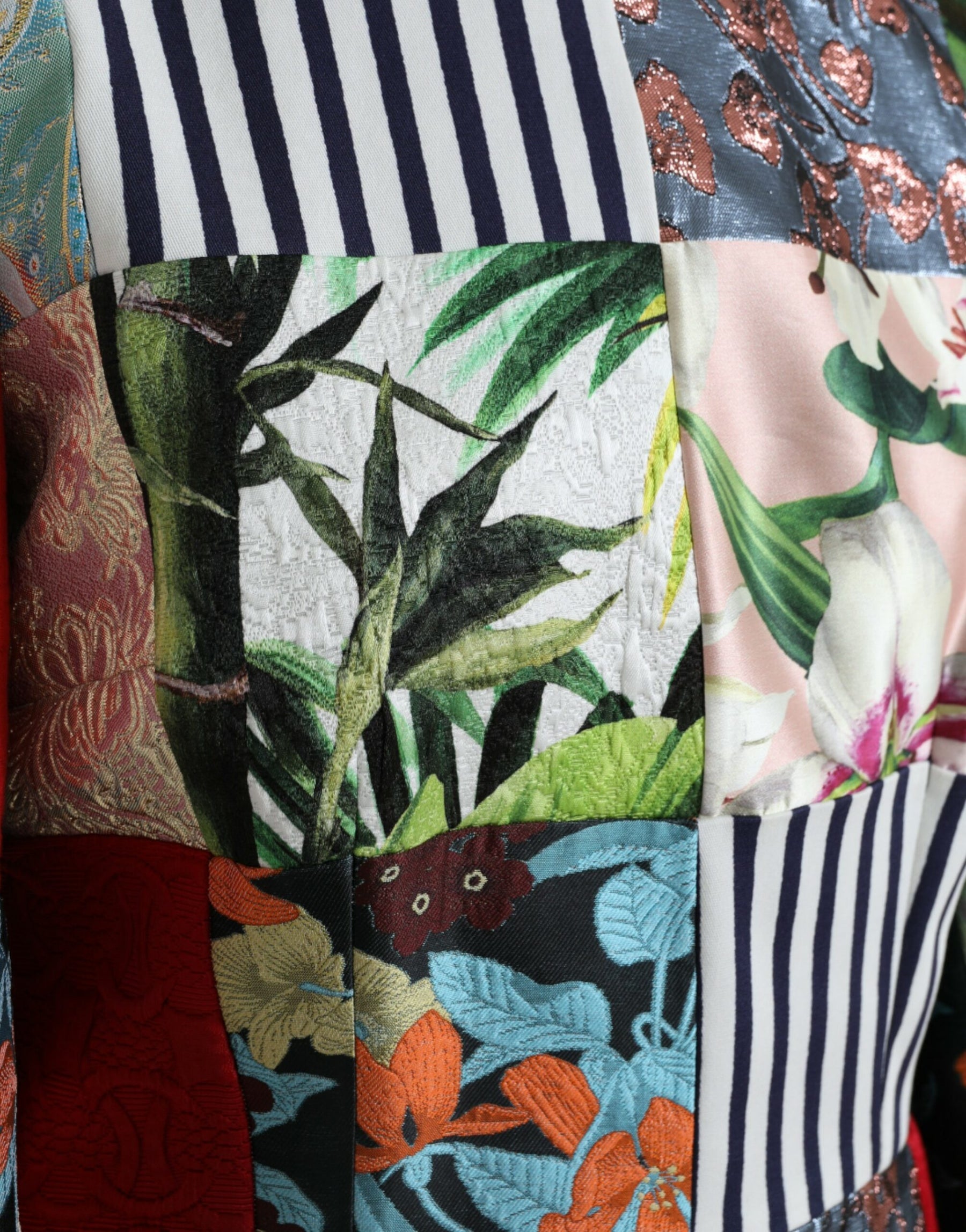 Dolce & Gabbana Multicolor Floral Patchwork Shift Mini Dress | Regal Royce