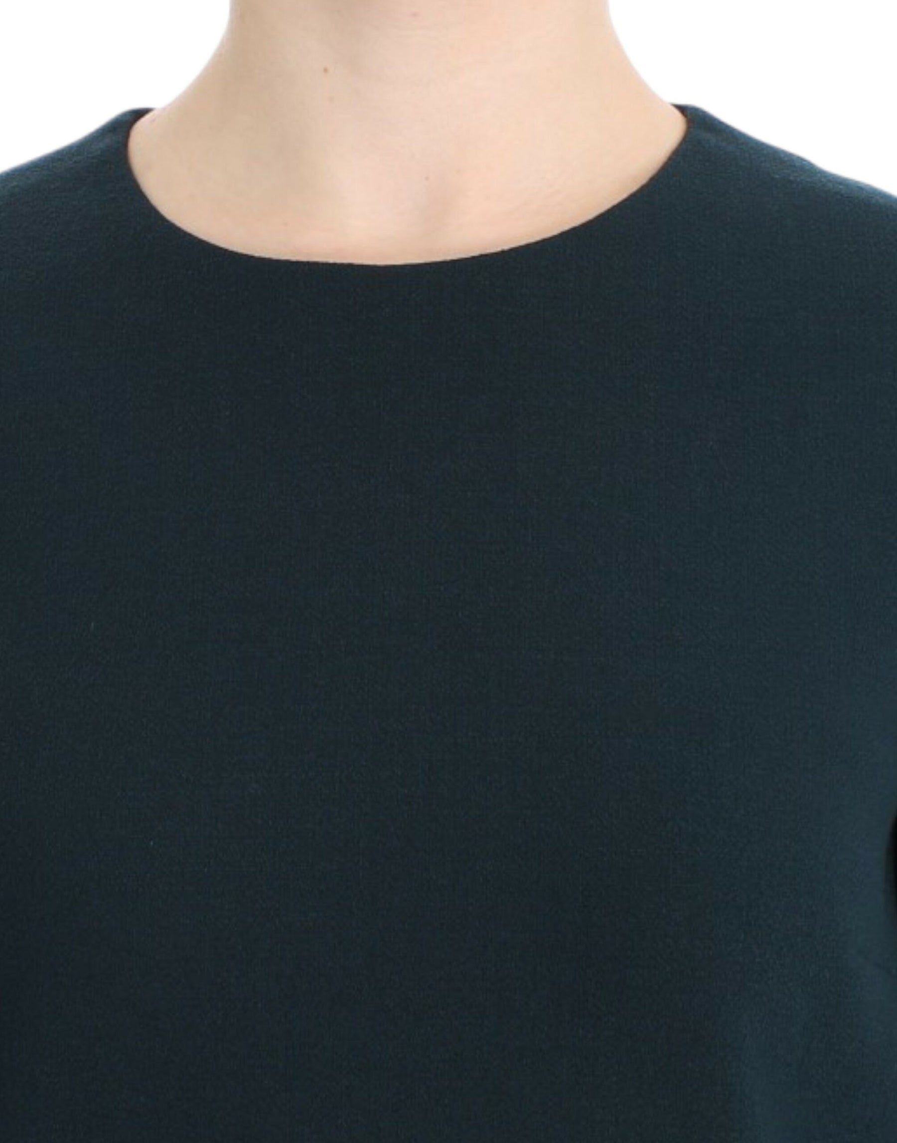 Dolce & Gabbana Green 3/4 sleeve wool blouse | Regal Royce