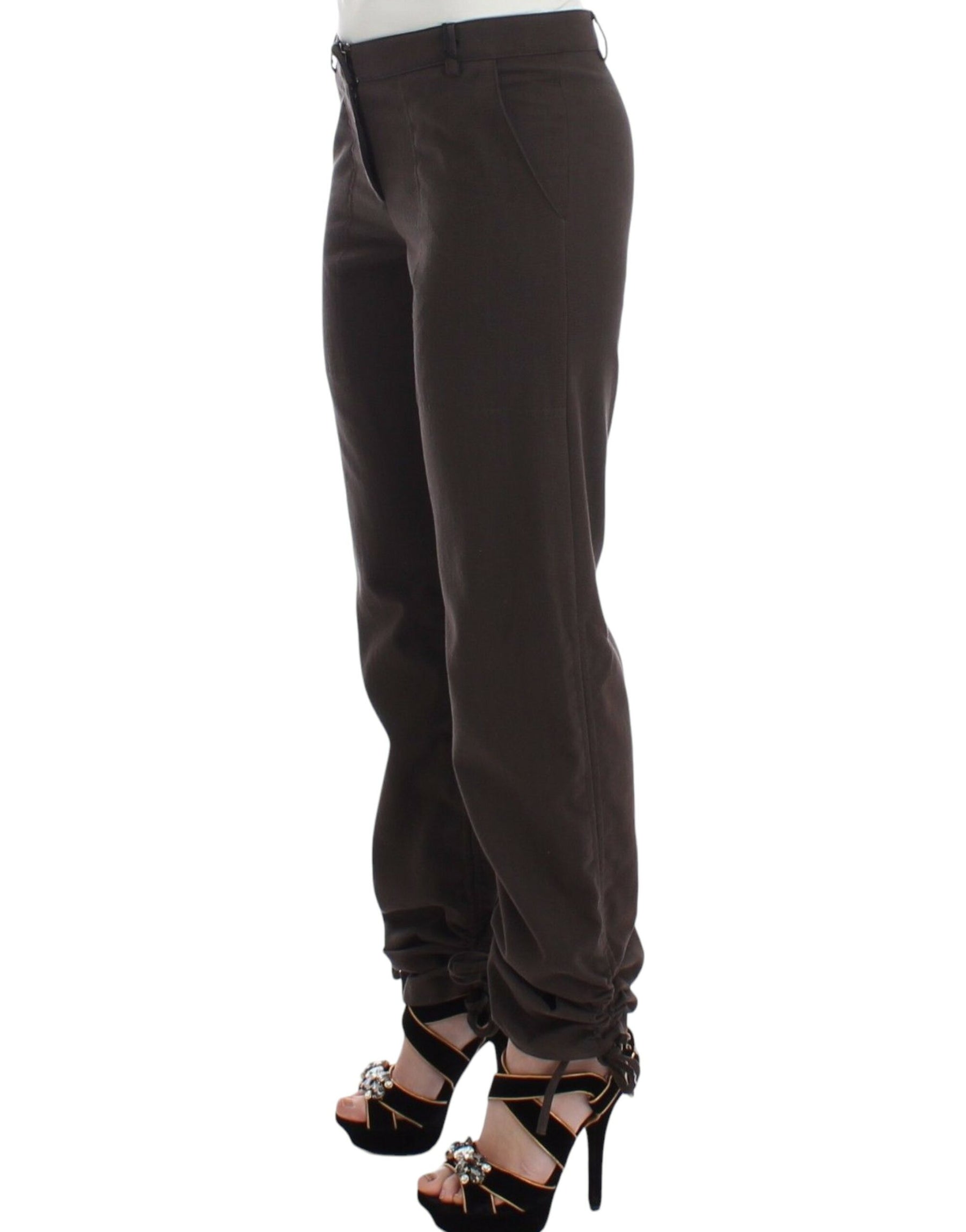 Ermanno Scervino Brown Chinos Casual Dress Pants Khakis | Regal Royce
