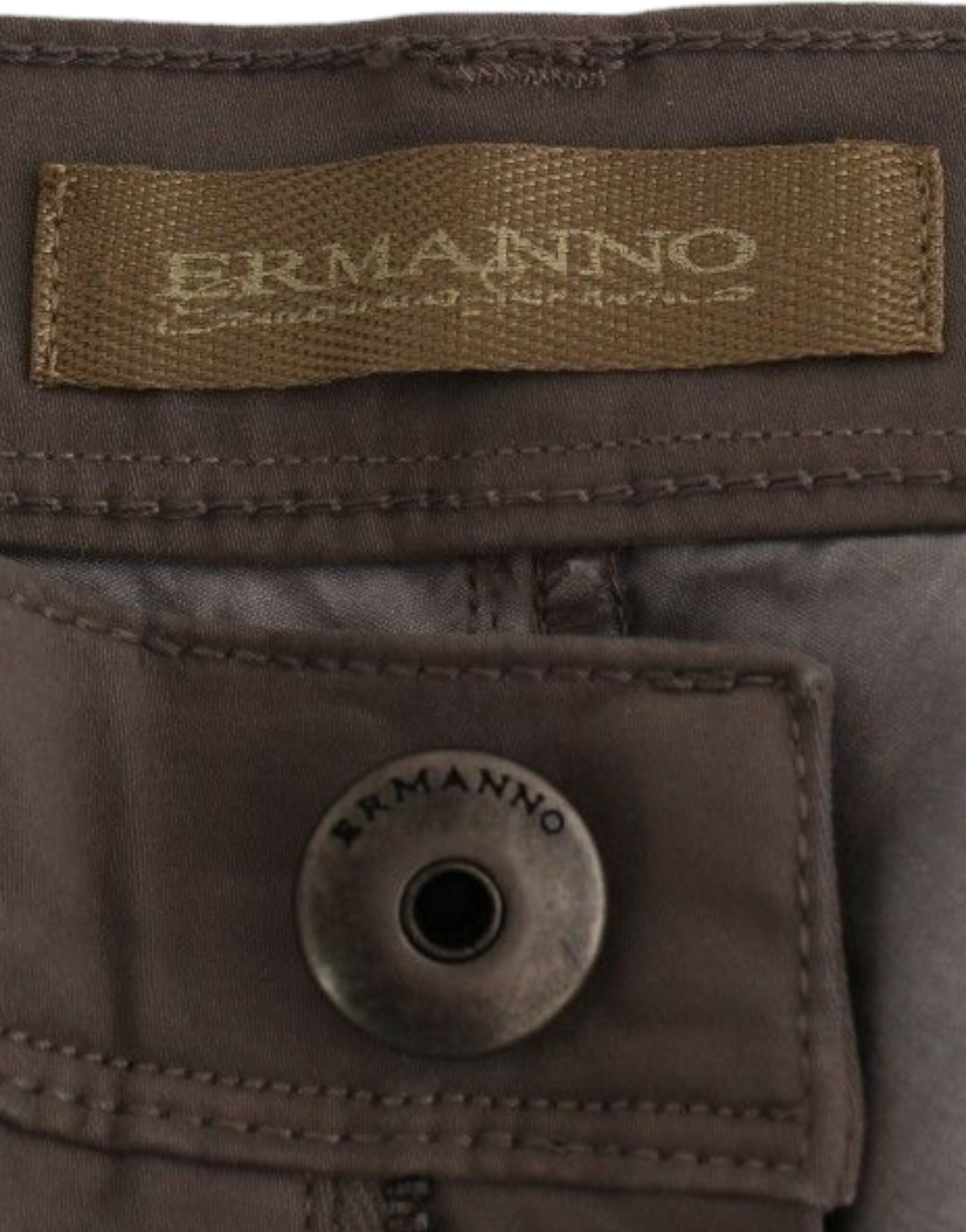 Ermanno Scervino Taupe Beige Slim Jeans Denim Pants Skinny | Regal Royce