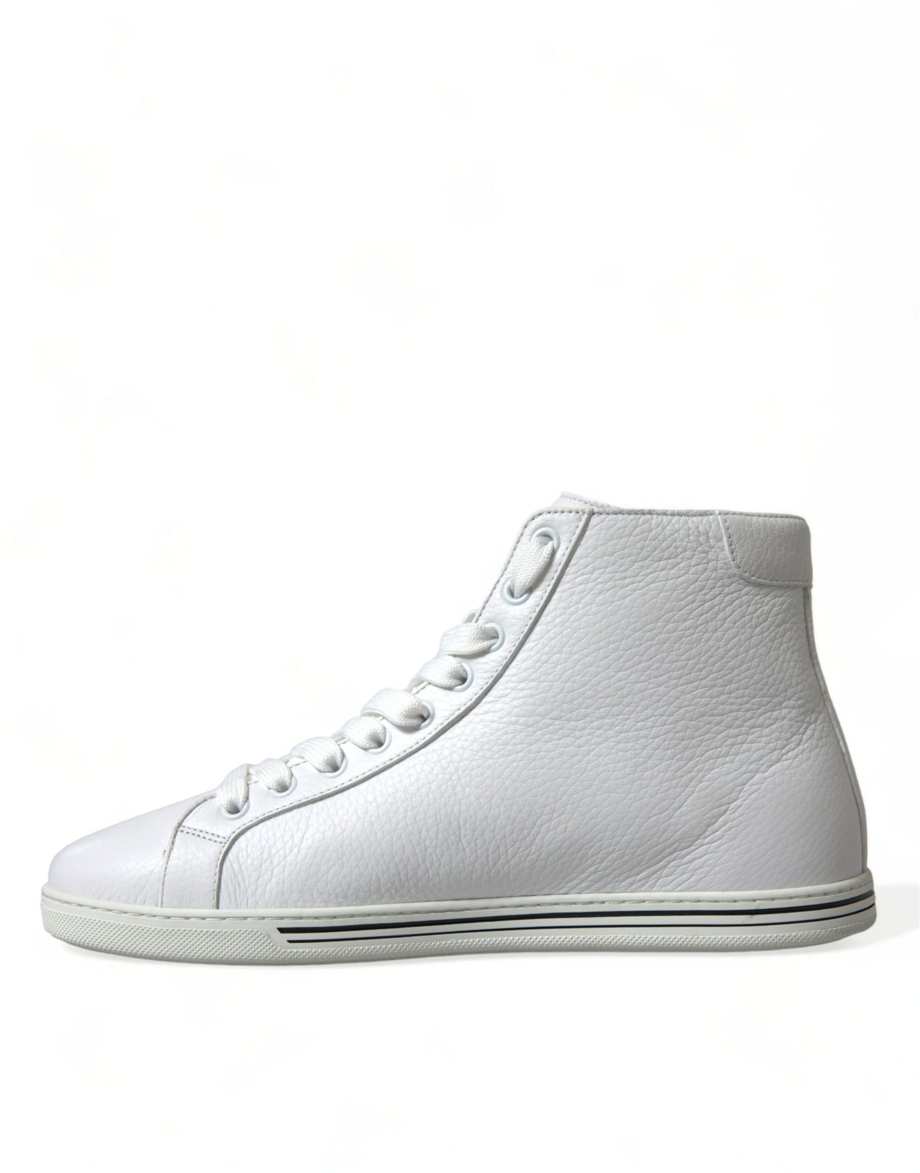 Dolce & Gabbana White Saint Tropez High Top Men Sneakers Shoes | Regal Royce