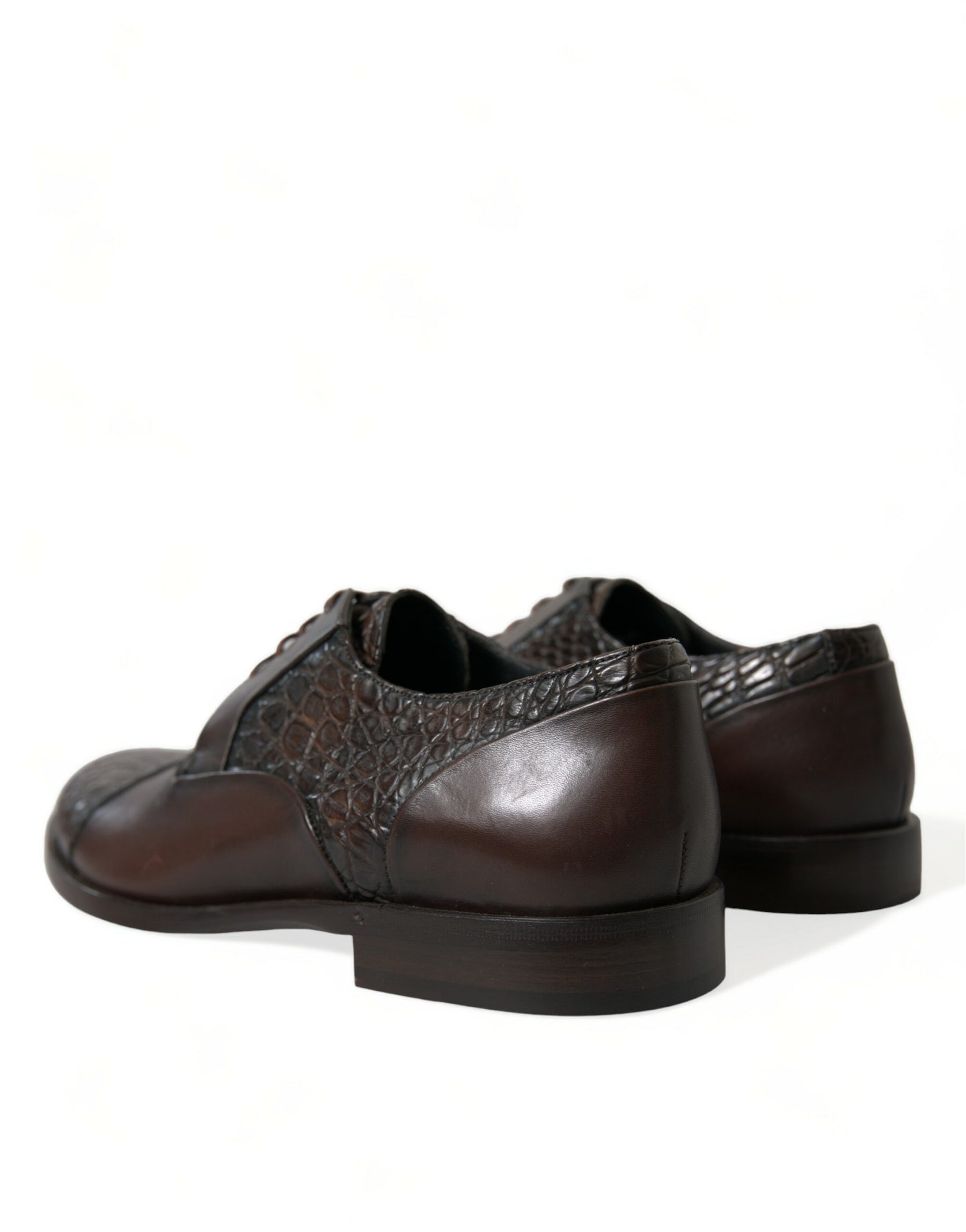 Dolce & Gabbana Brown Exotic Leather Lace Up Oxford Dress Shoes | Regal Royce