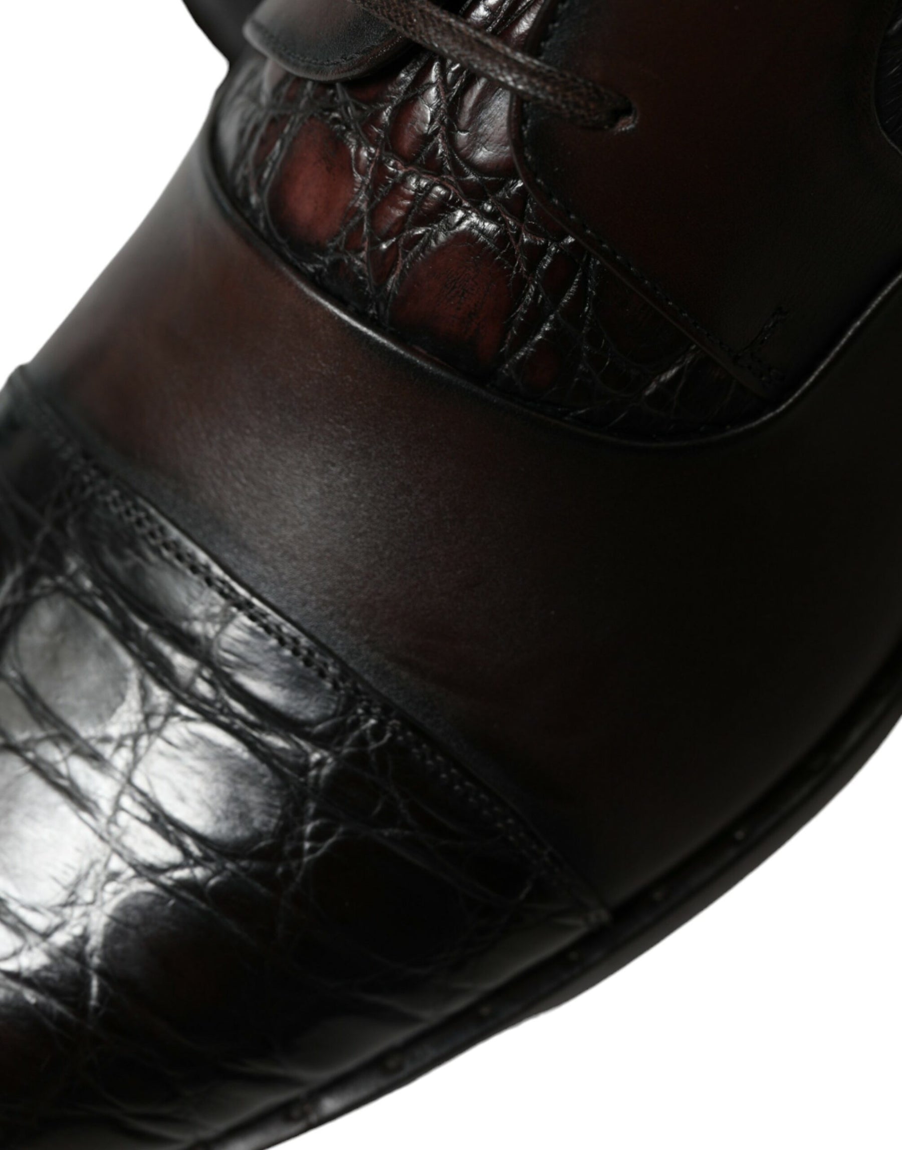 Dolce & Gabbana Brown Exotic Leather Formal Men Dress Shoes | Regal Royce