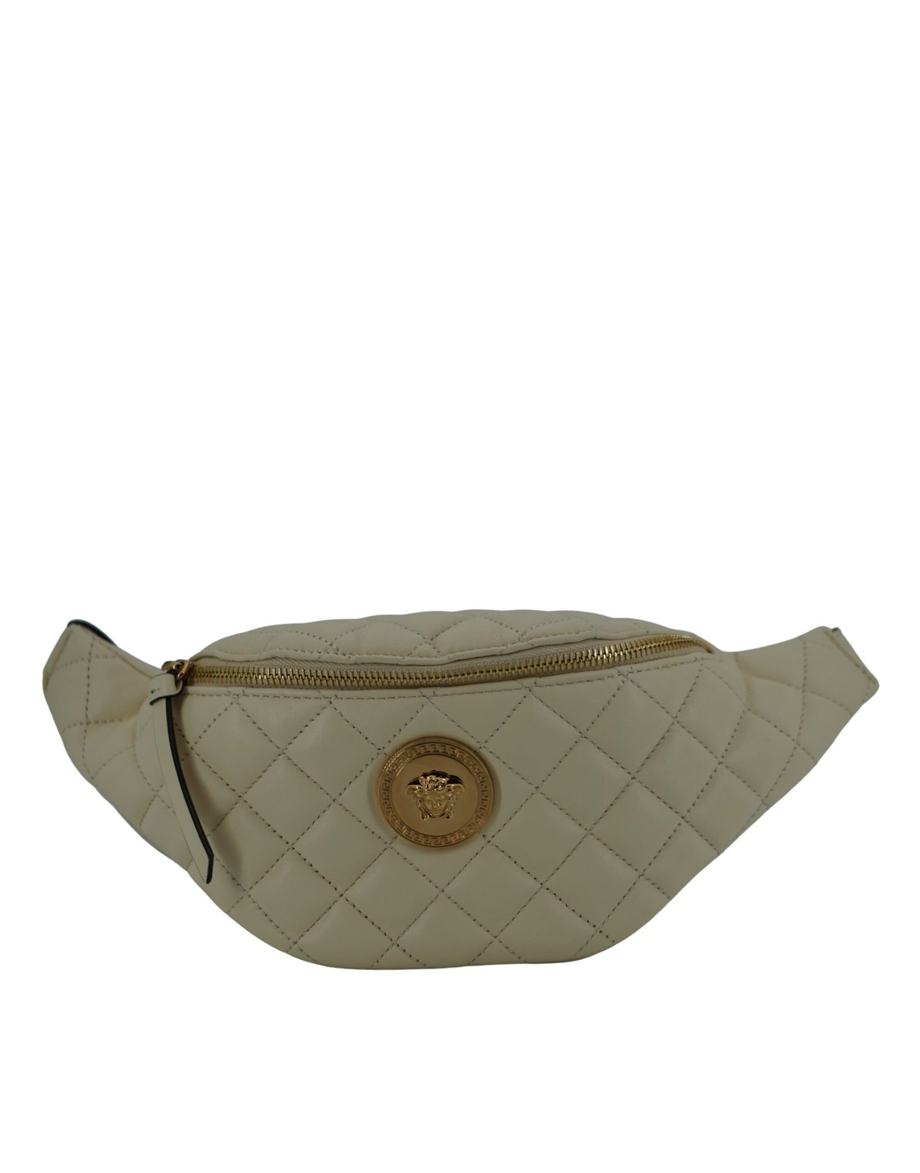 Versace White Lamb Leather Belt Bag | Regal Royce