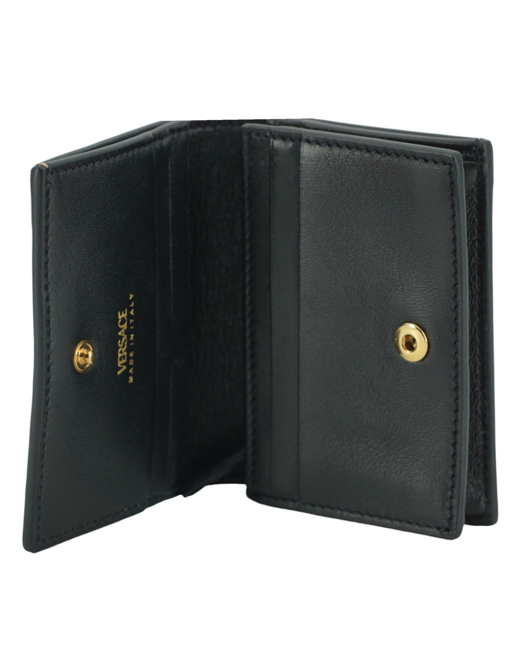 Versace Brown Calf Leather Compact Wallet | Regal Royce