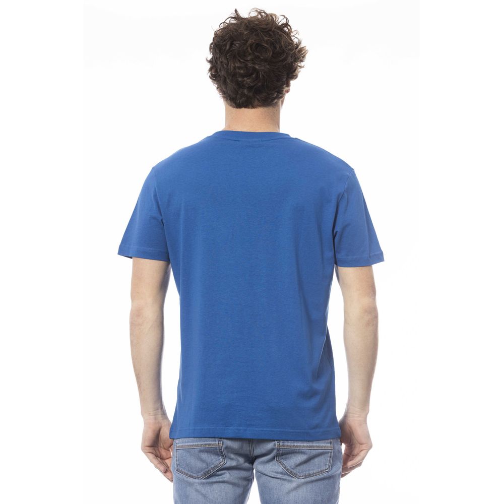 Invicta Blue Cotton Men T-Shirt | Regal Royce