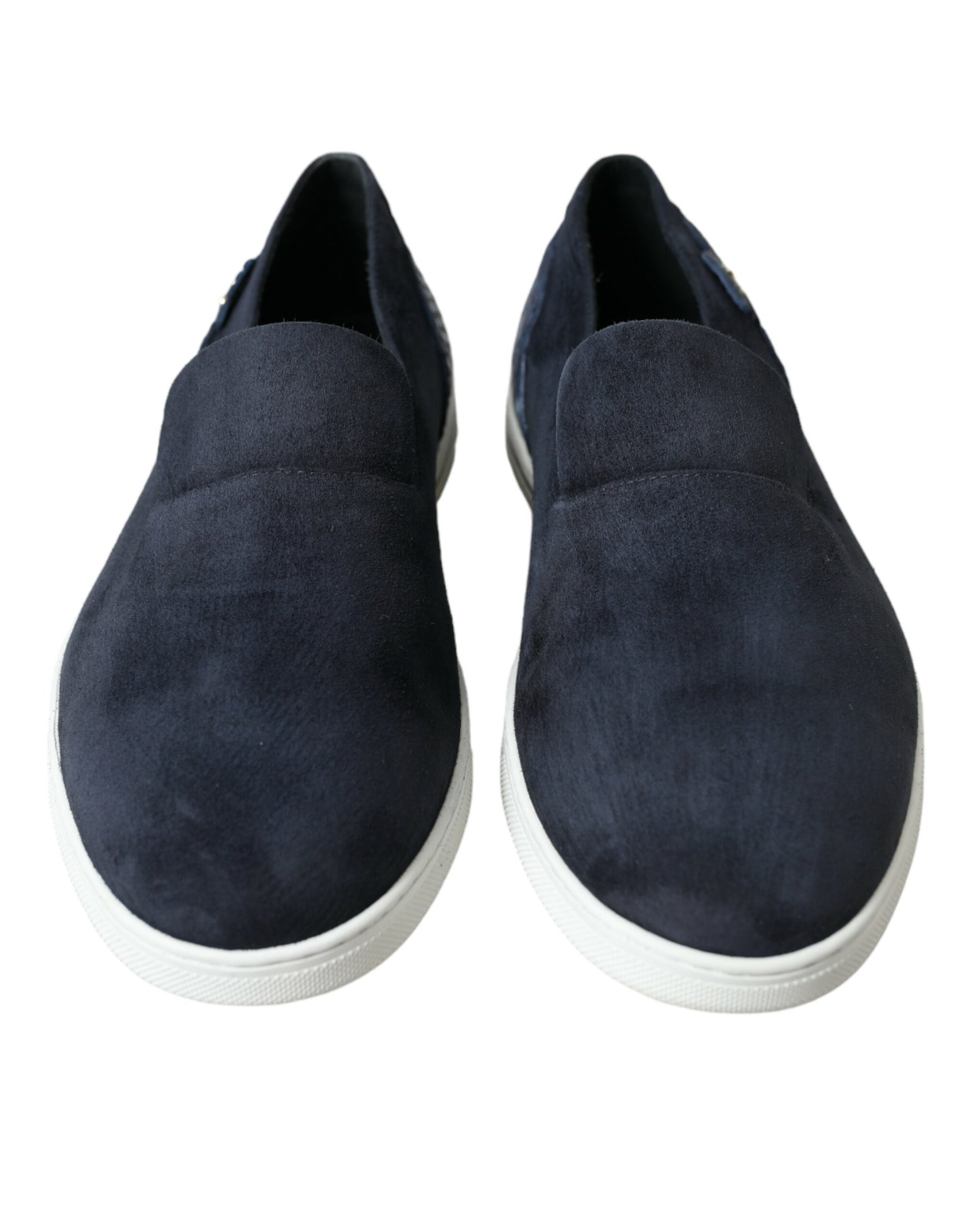 Dolce & Gabbana Blue Suede Caiman Loafers Saint Tropez Shoes | Regal Royce