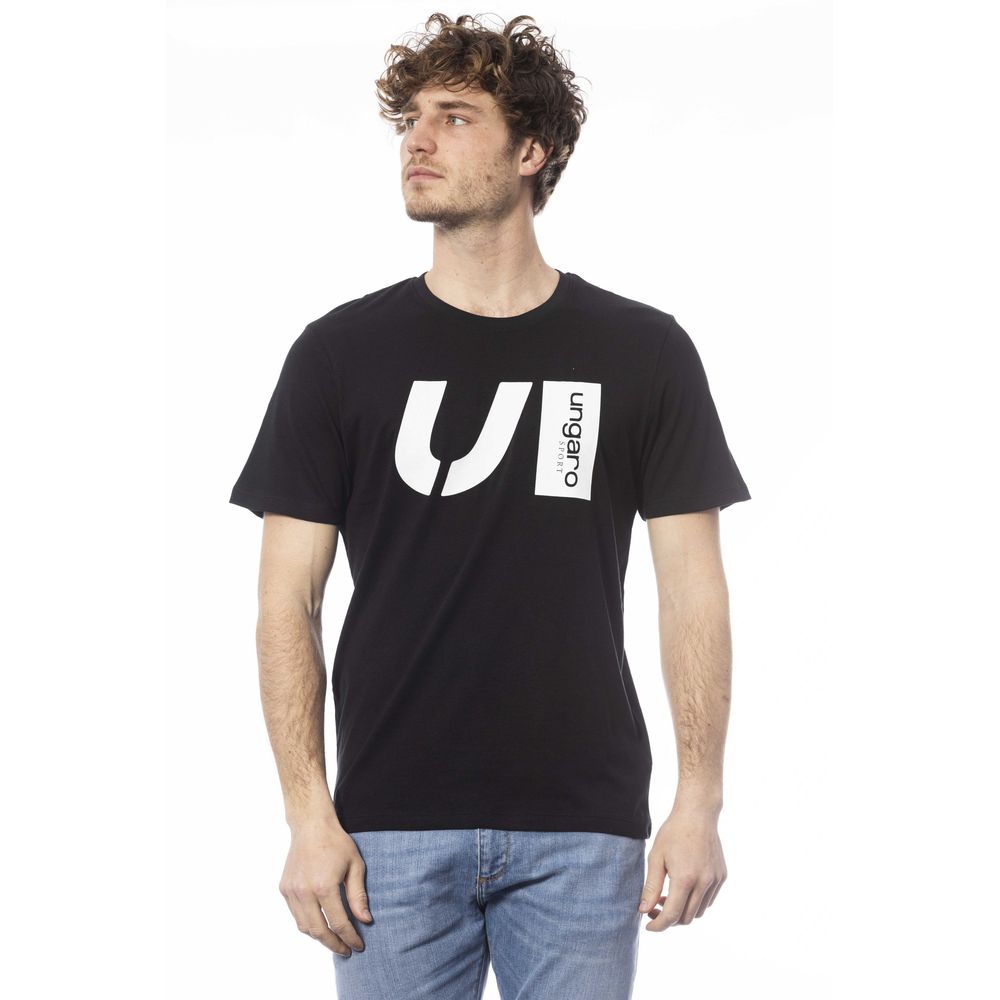 Ungaro Sport Black Cotton Men's T-Shirt | Regal Royce