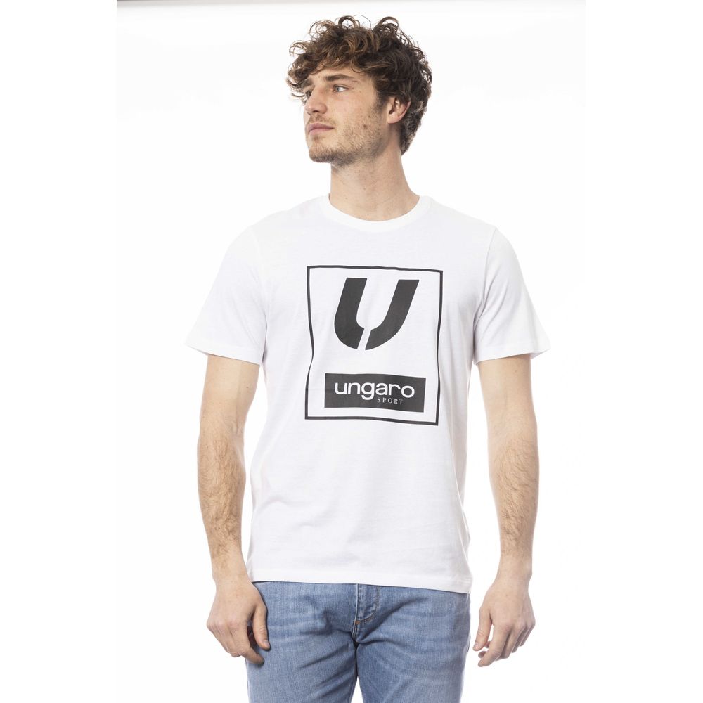 Ungaro Sport White Cotton Men's T-Shirt | Regal Royce