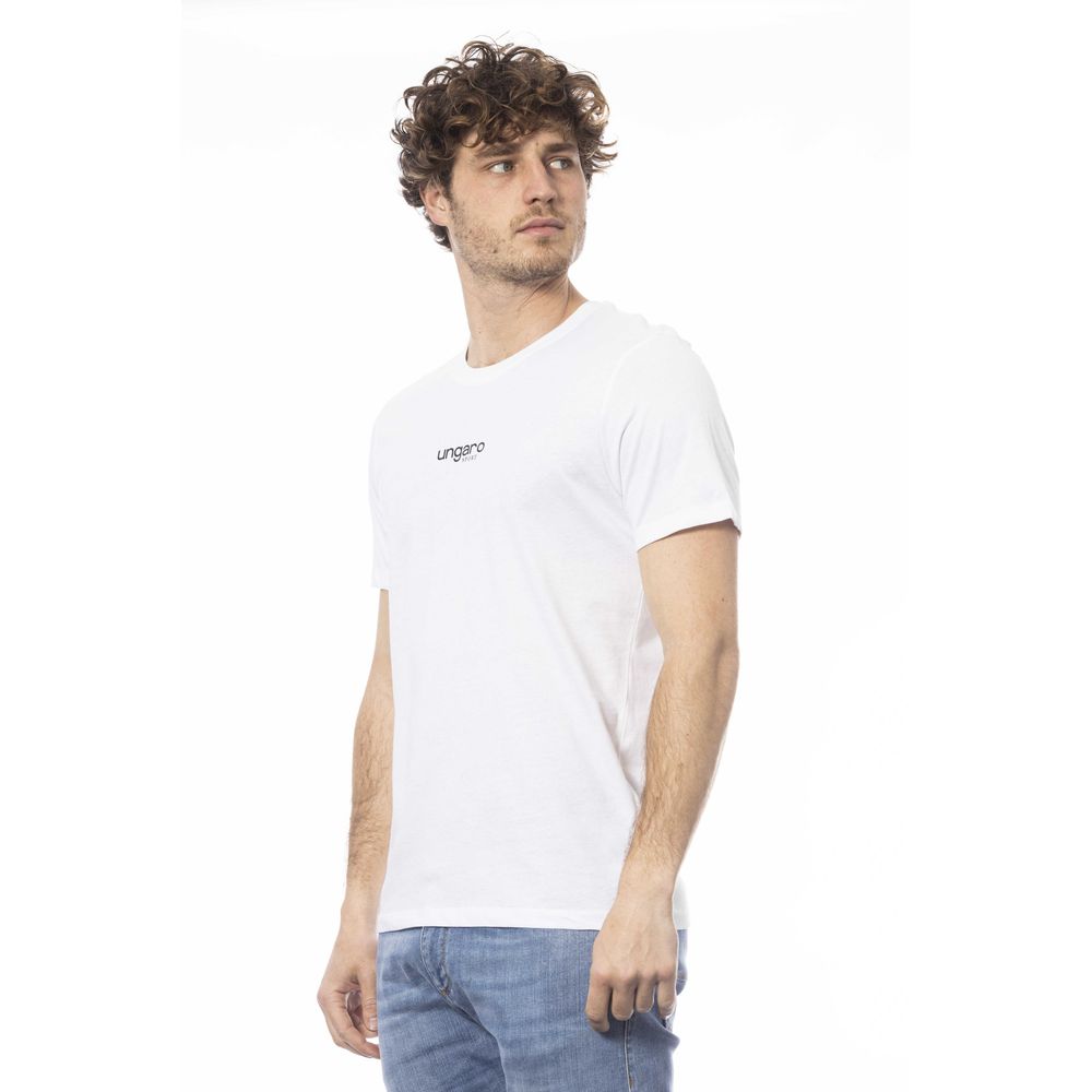 Ungaro Sport White Cotton Men T-Shirt | Regal Royce