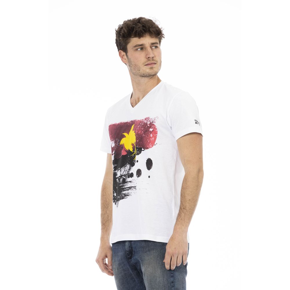 Trussardi Action White Cotton T-Shirt