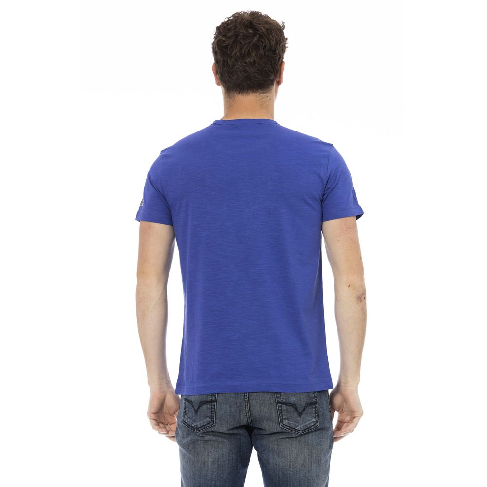 Trussardi Action Blue Cotton Men's T-Shirt | Regal Royce