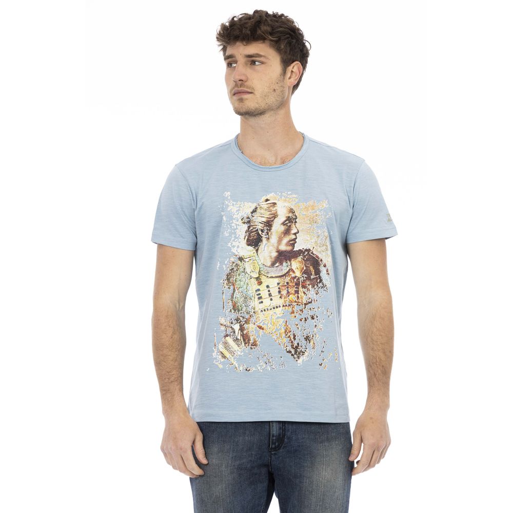 Trussardi Action Light Blue Cotton T-Shirt