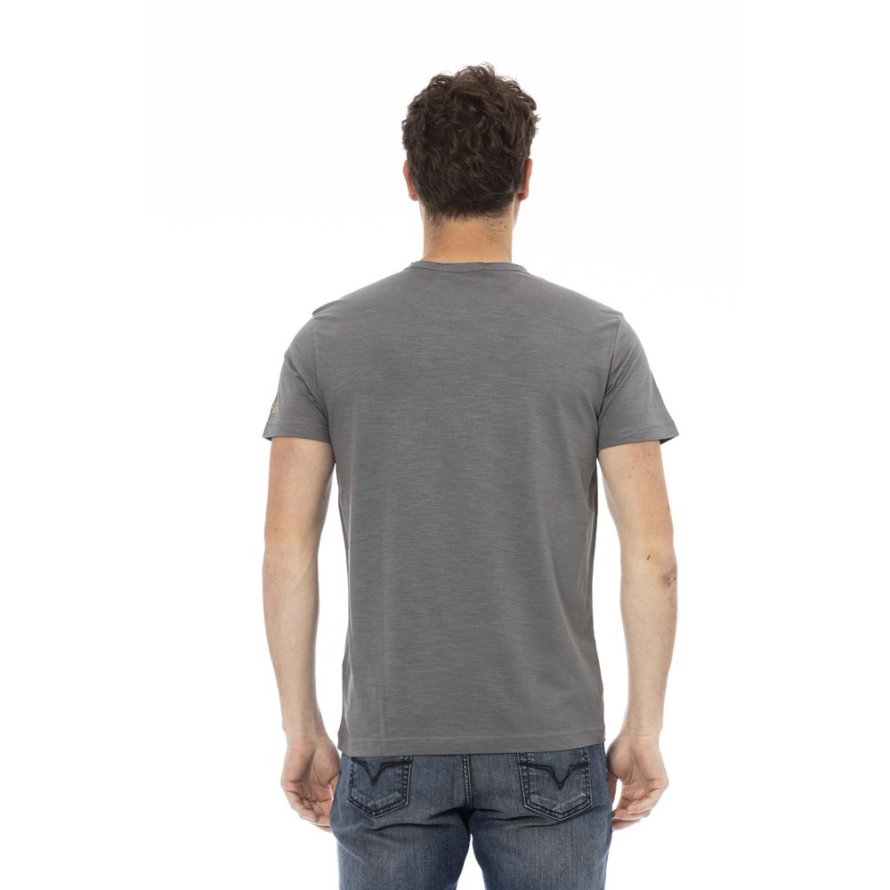 Trussardi Action Gray Cotton T-Shirt