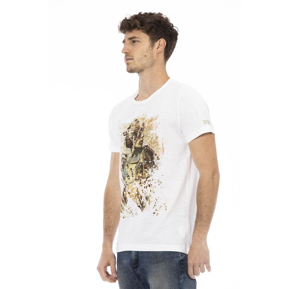Trussardi Action White Cotton Men's T-Shirt | Regal Royce