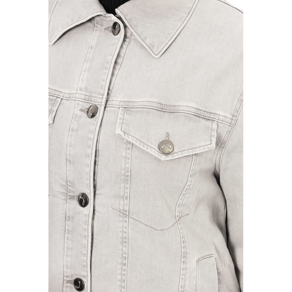 Jacob Cohen Gray Cotton Women Jacket | Regal Royce