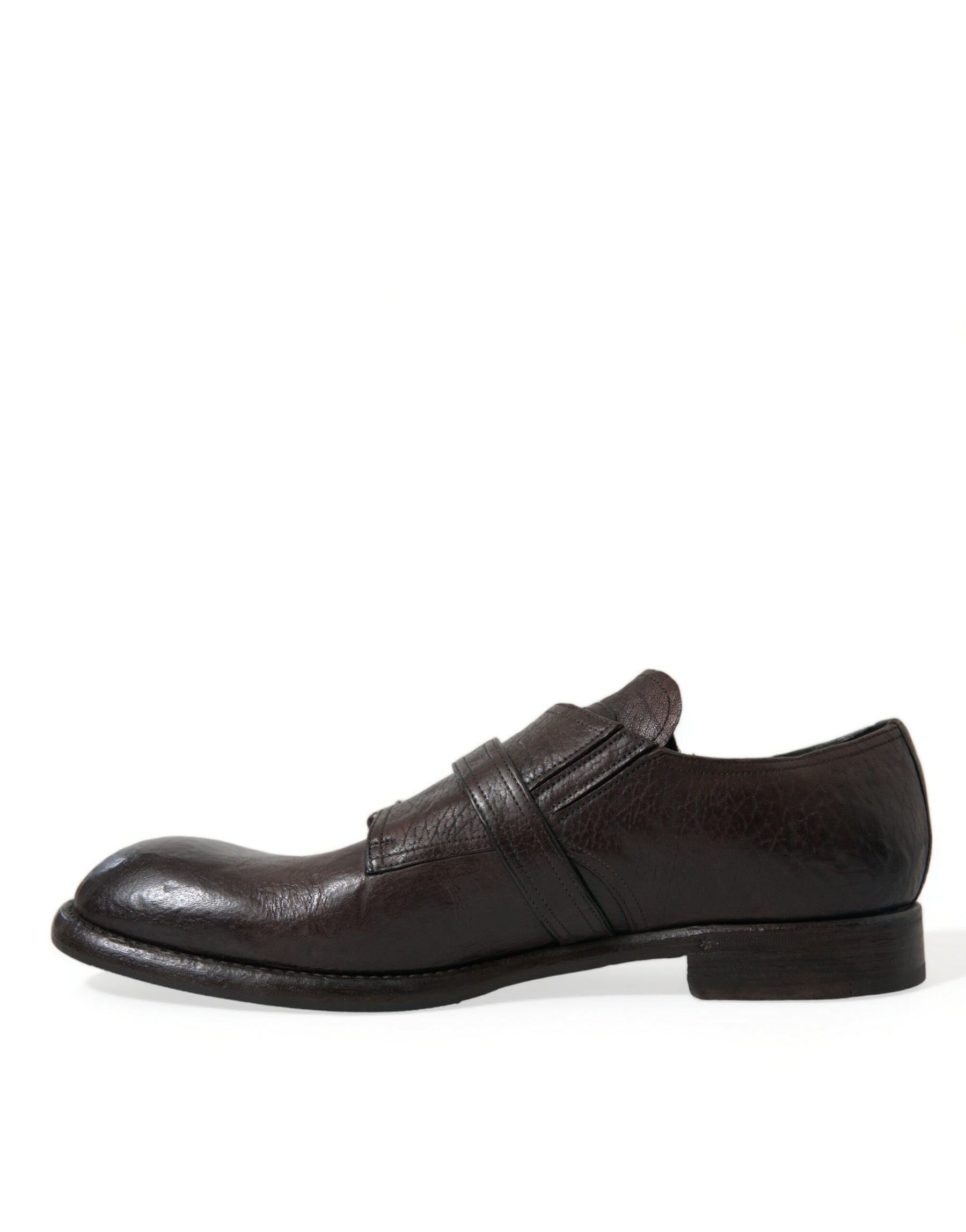 Dolce & Gabbana Brown Leather Strap Formal Dress Shoes | Regal Royce