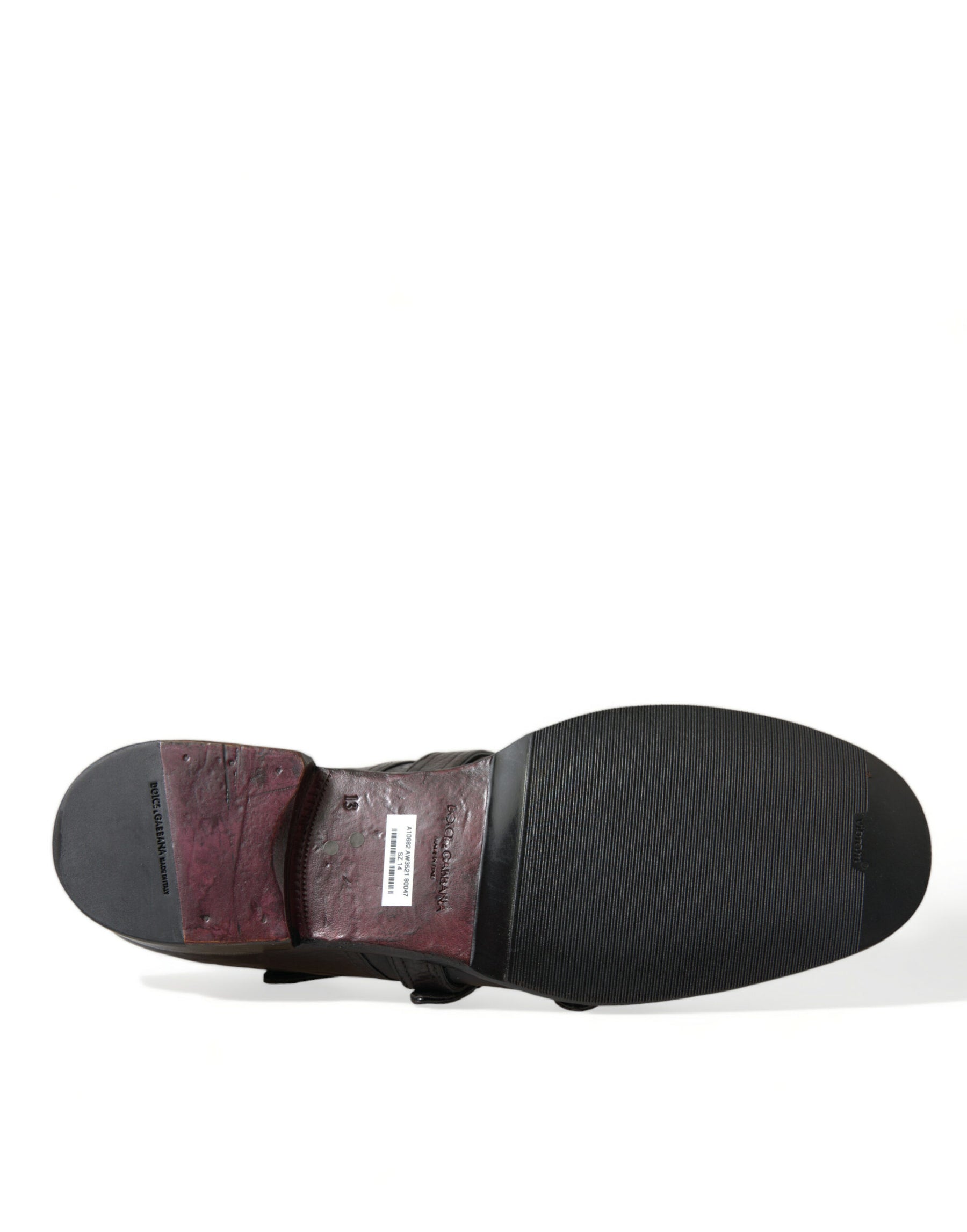 Dolce & Gabbana Brown Leather Strap Formal Dress Shoes | Regal Royce