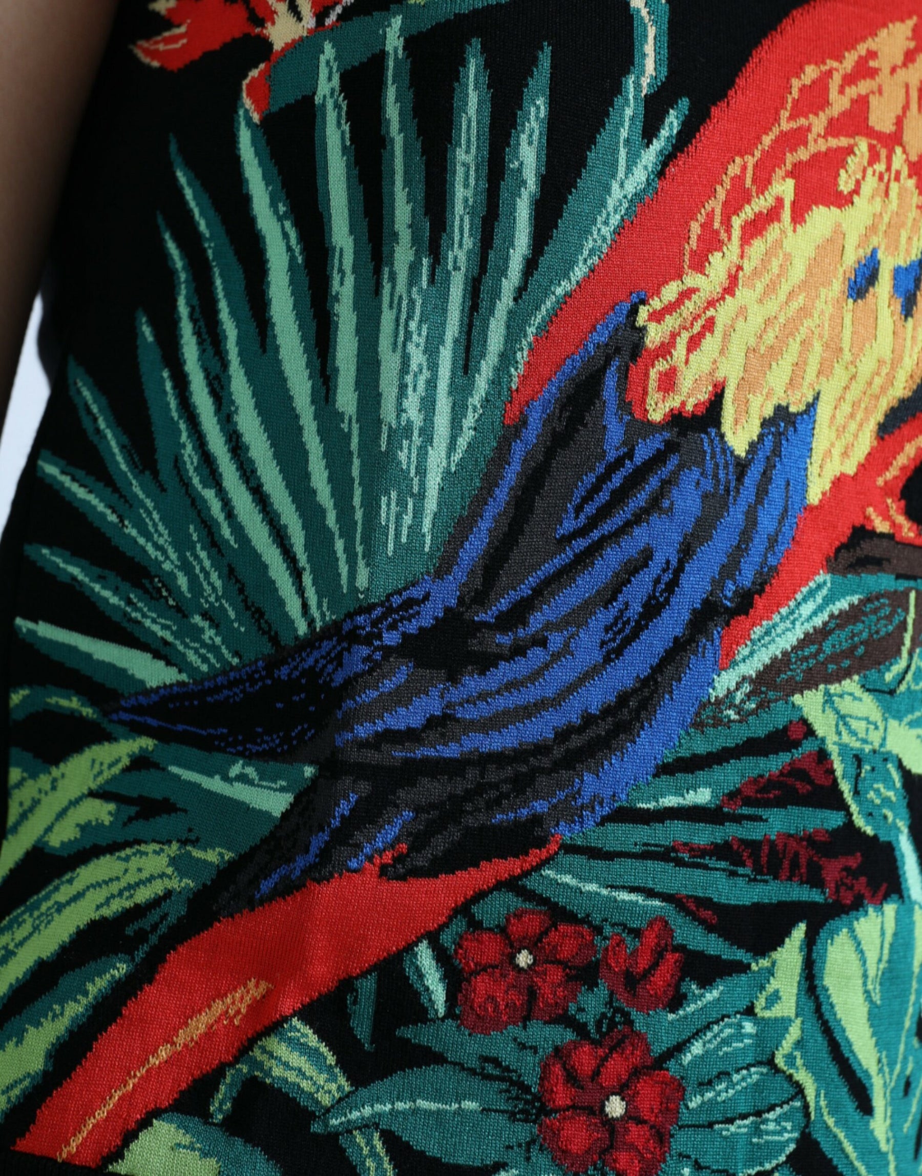 Dolce & Gabbana Black Jungle Crew Neck Sleeveless Tank Top | Regal Royce