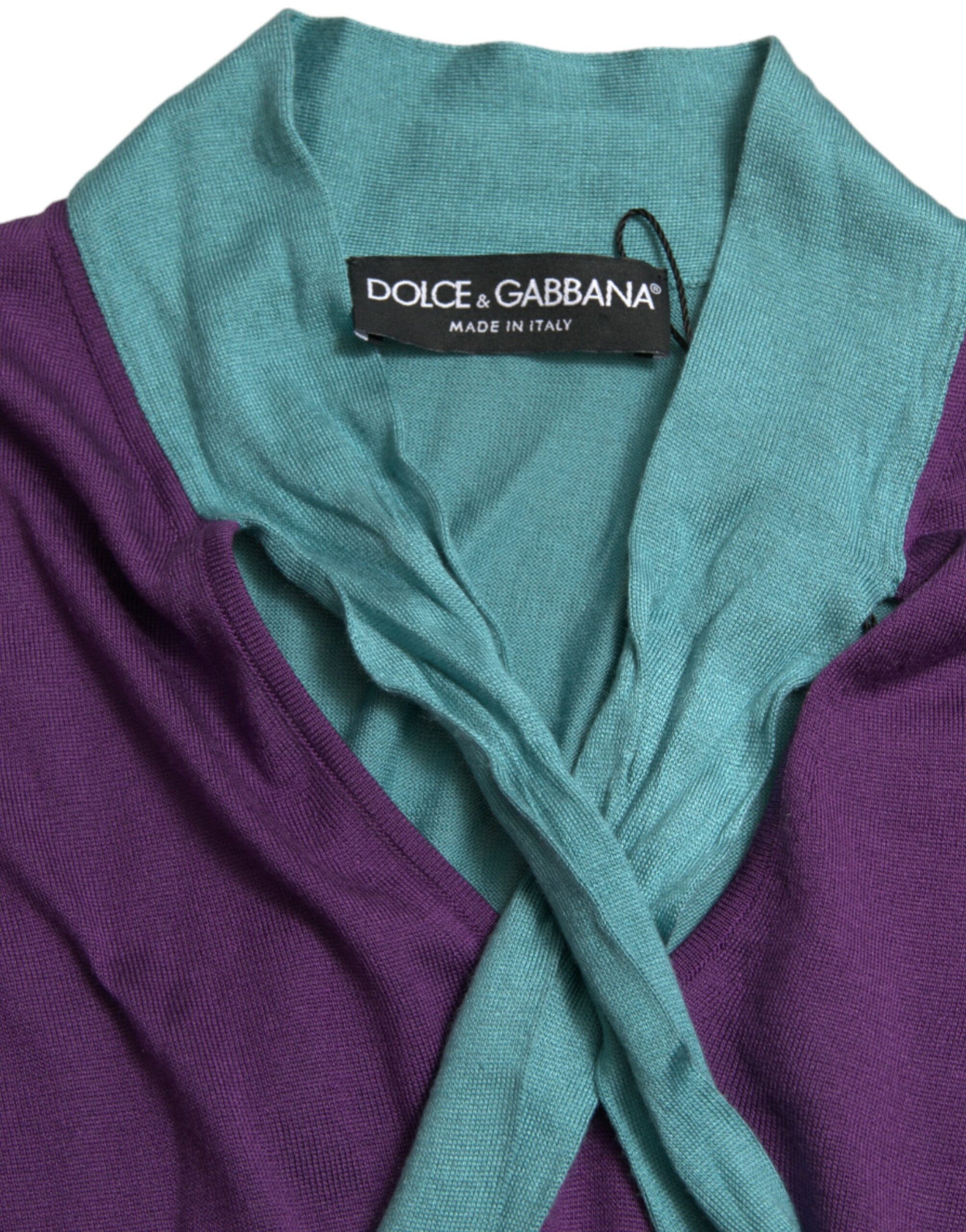 Dolce & Gabbana Multicolor Bow Fastening Pullover Sweater | Regal Royce