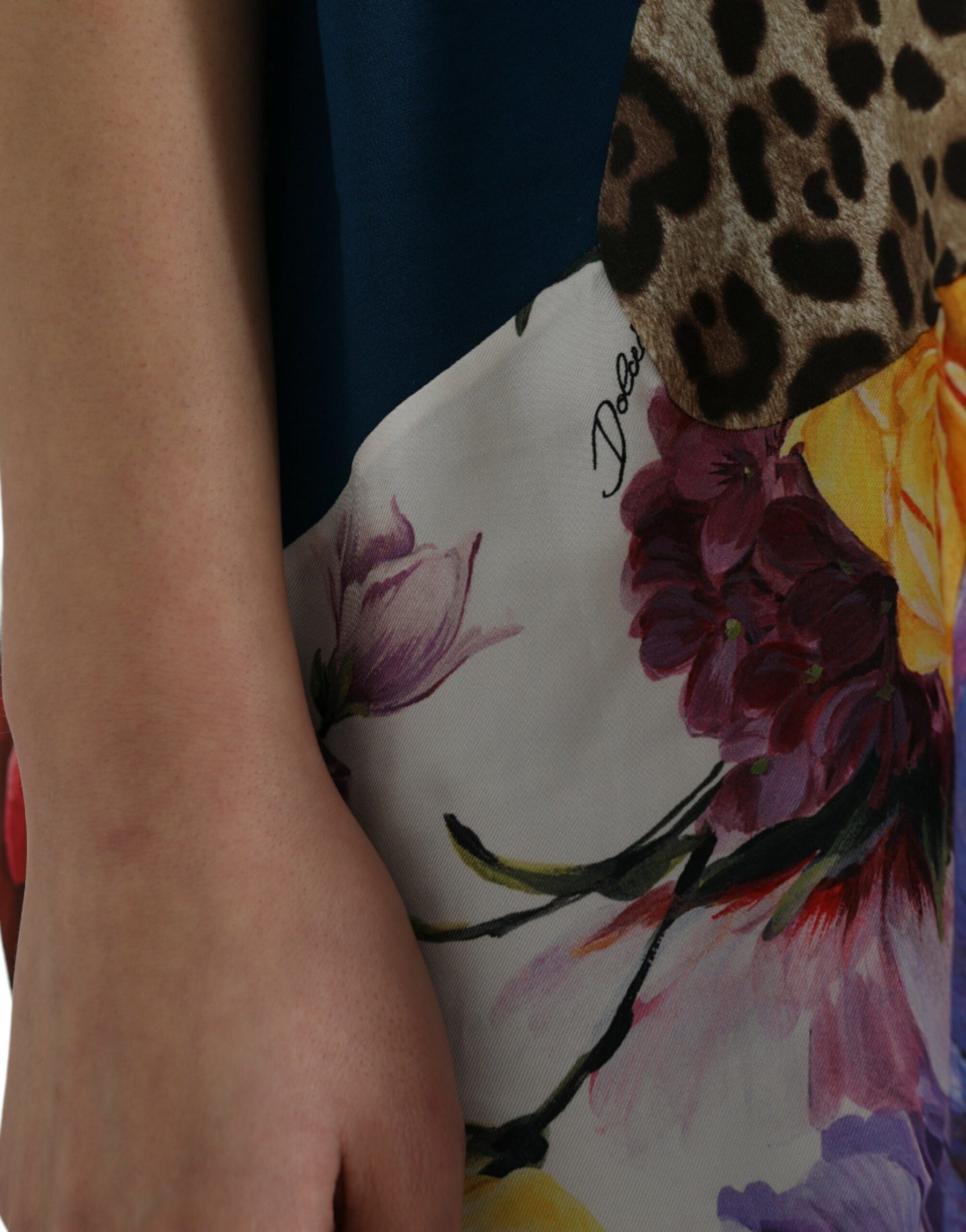 Dolce & Gabbana Multicolor Patchwork Cotton Silk Blouse Top | Regal Royce