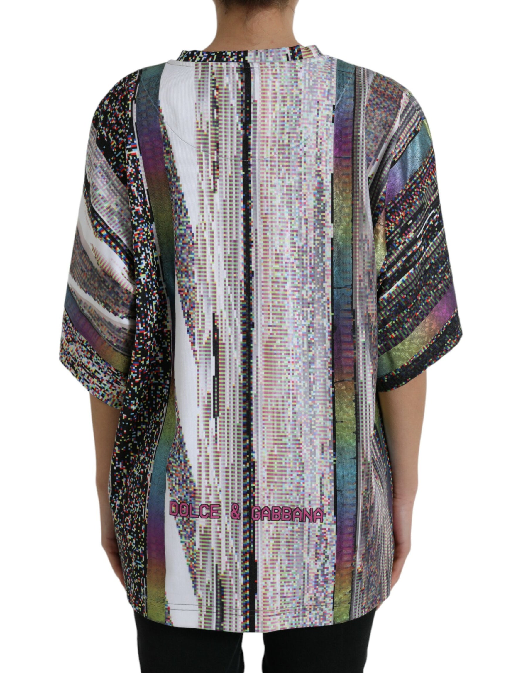 Dolce & Gabbana Multicolor With Love Always Print T-shirt | Regal Royce