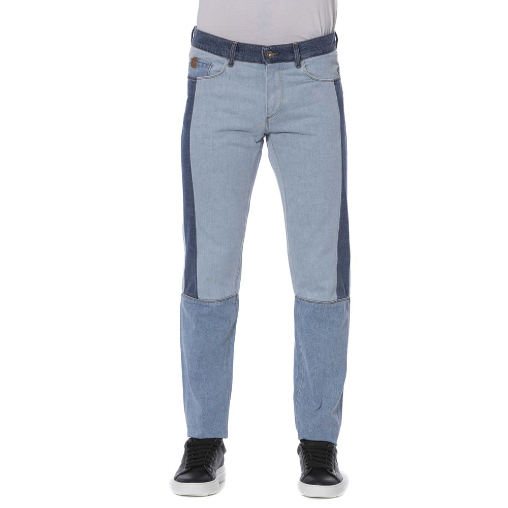 Trussardi Jeans Blue Cotton Men Jeans | Regal Royce