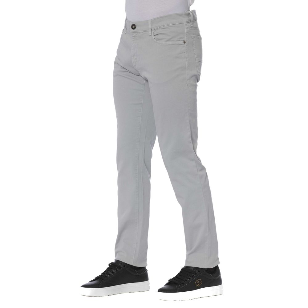 Trussardi Jeans Gray Cotton Men Jeans | Regal Royce