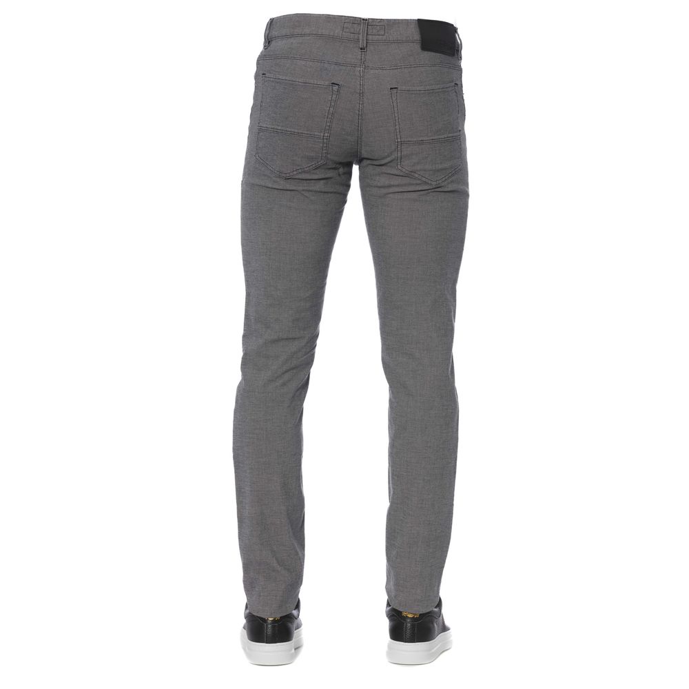 Trussardi Jeans Gray Cotton Men's Pants