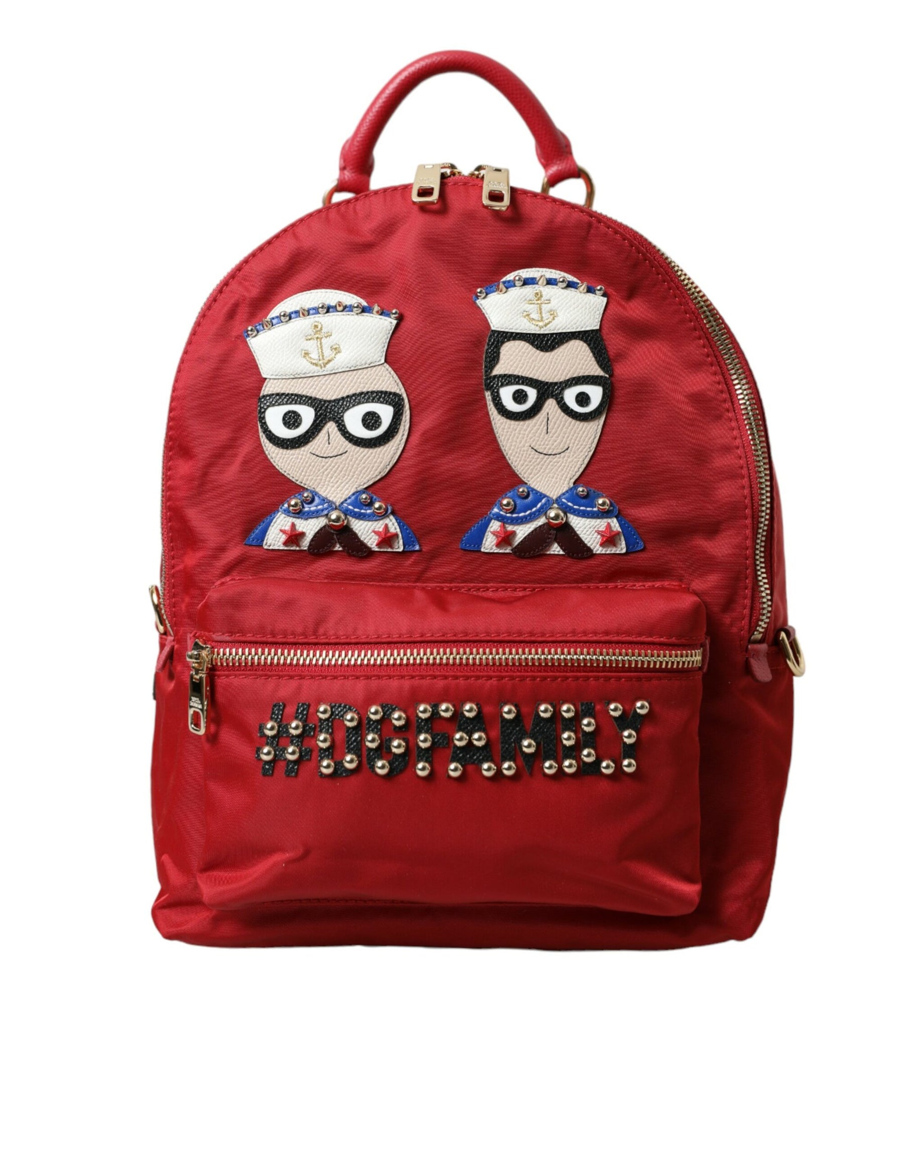 Dolce & Gabbana Red #DGFAMILY Embellished Backpack VULCANO Bag | Regal Royce