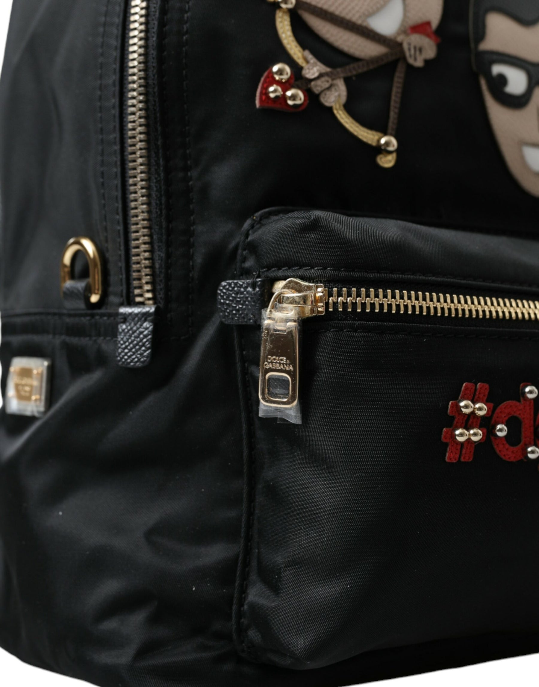 Dolce & Gabbana Black #DGFAMILY Embellished Backpack VULCANO Bag | Regal Royce