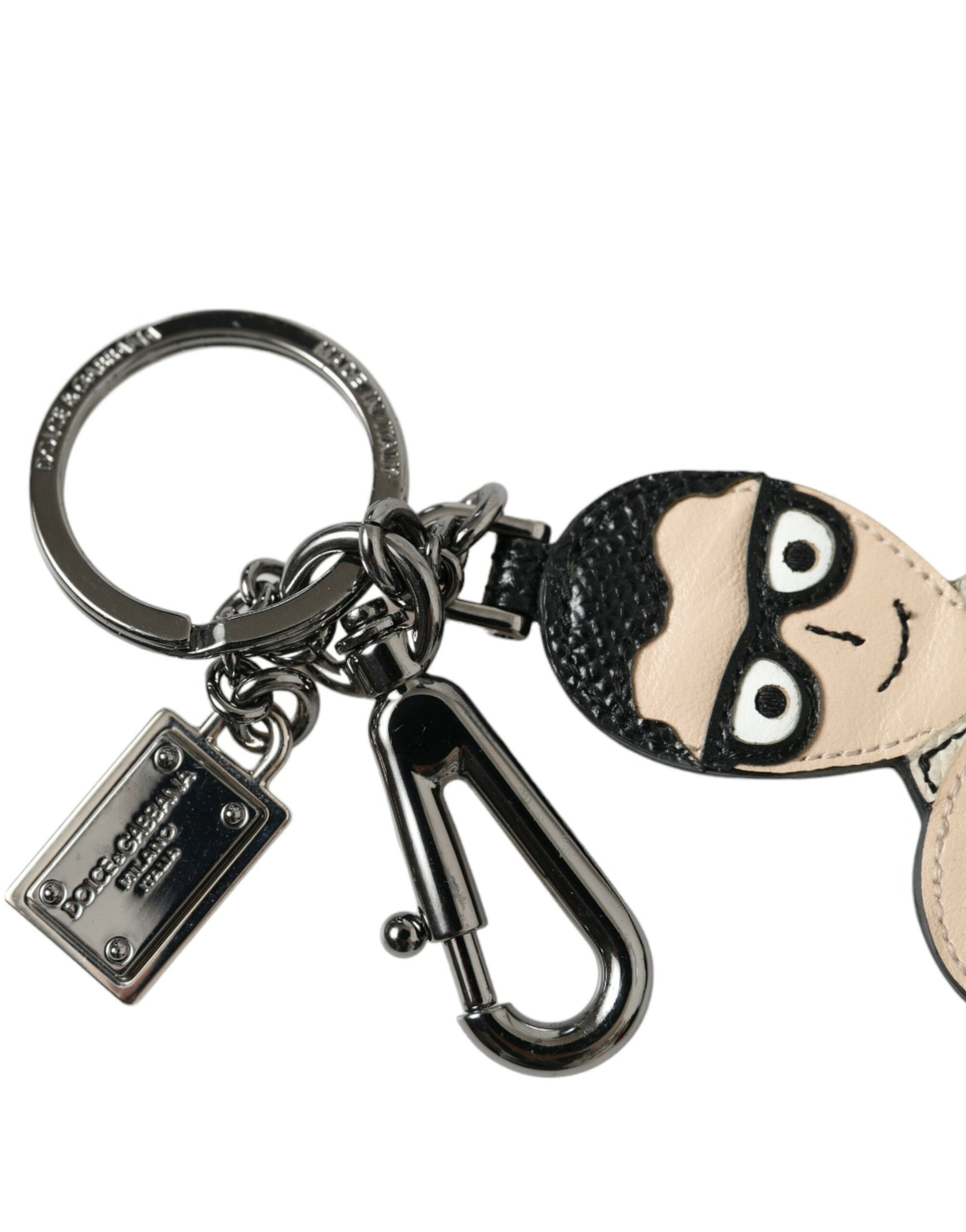 Dolce & Gabbana Leather Dominico Stefano #DGFAMILY Logo Badge Keychain | Regal Royce