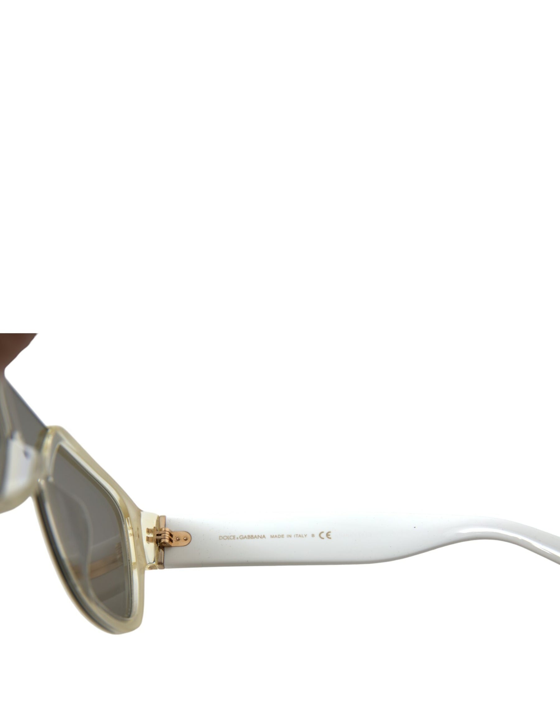Dolce & Gabbana White Acetate Mirror Lenses DG4356 Sunglasses | Regal Royce
