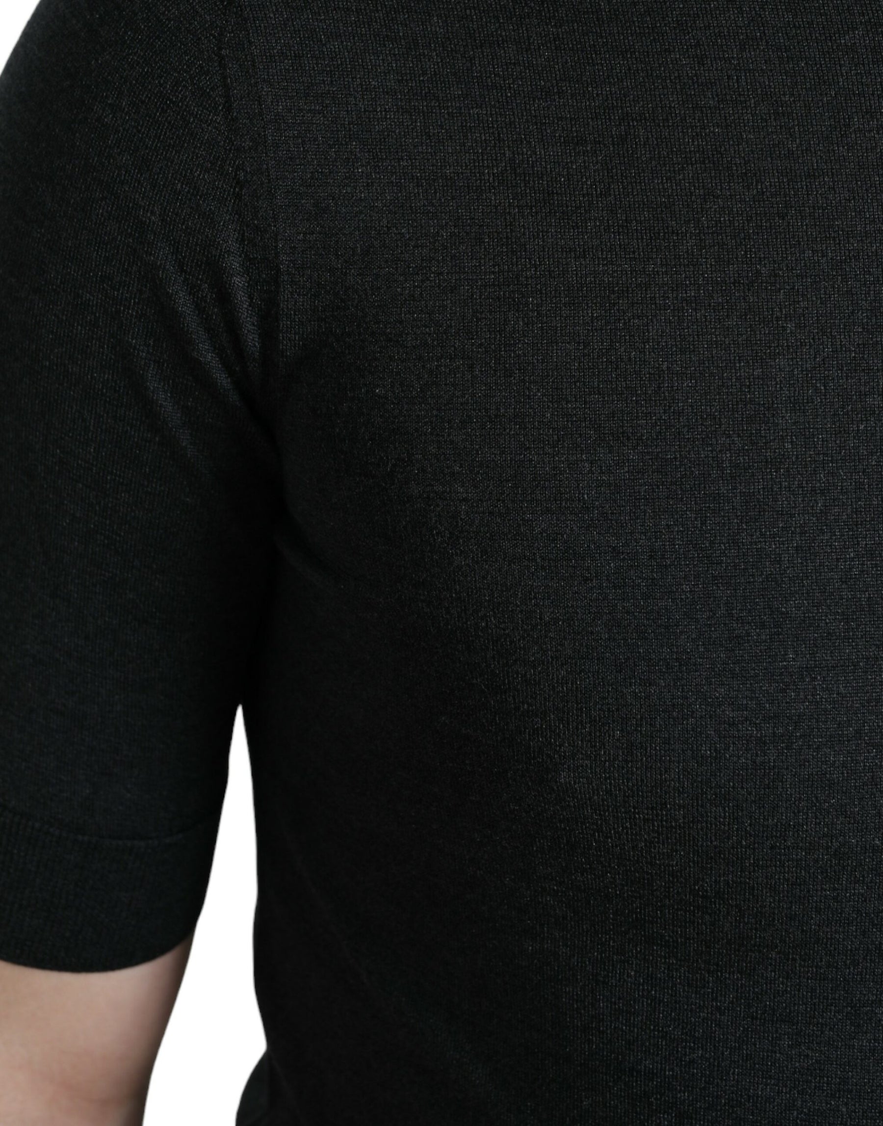 Dolce & Gabbana Dark Gray Crew Neck Short Sleeves T-shirt | Regal Royce