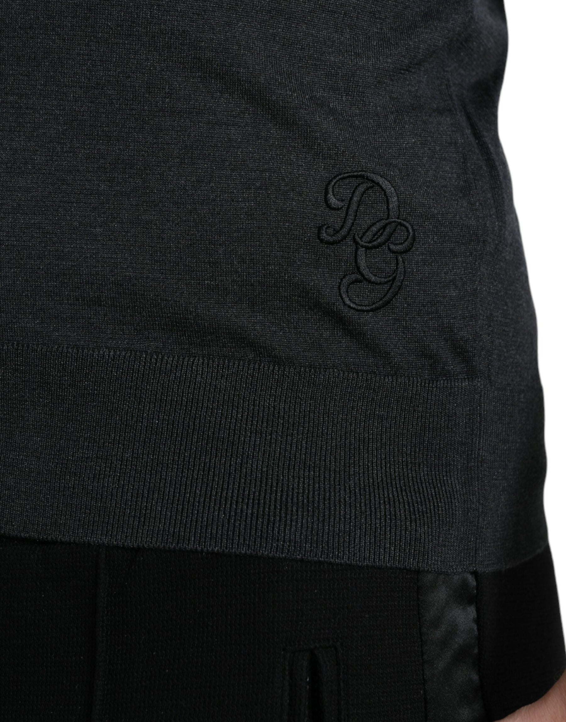 Dolce & Gabbana Dark Gray Crew Neck Short Sleeves T-shirt | Regal Royce