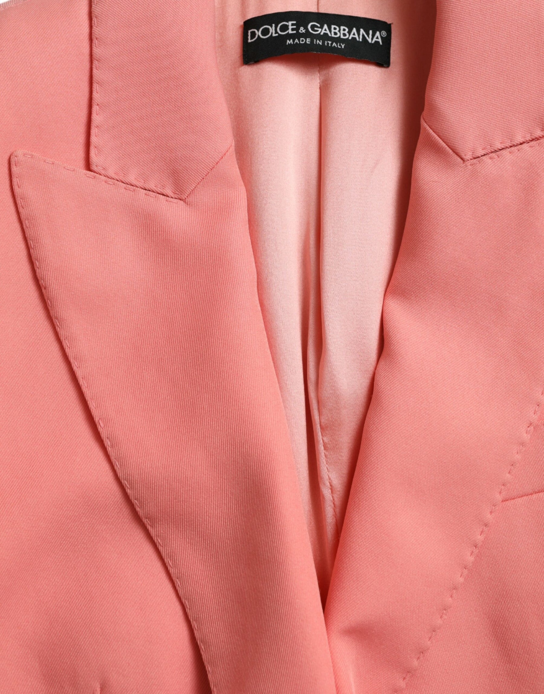 Dolce & Gabbana Pink Polyester Single Breasted Blazer Jacket | Regal Royce