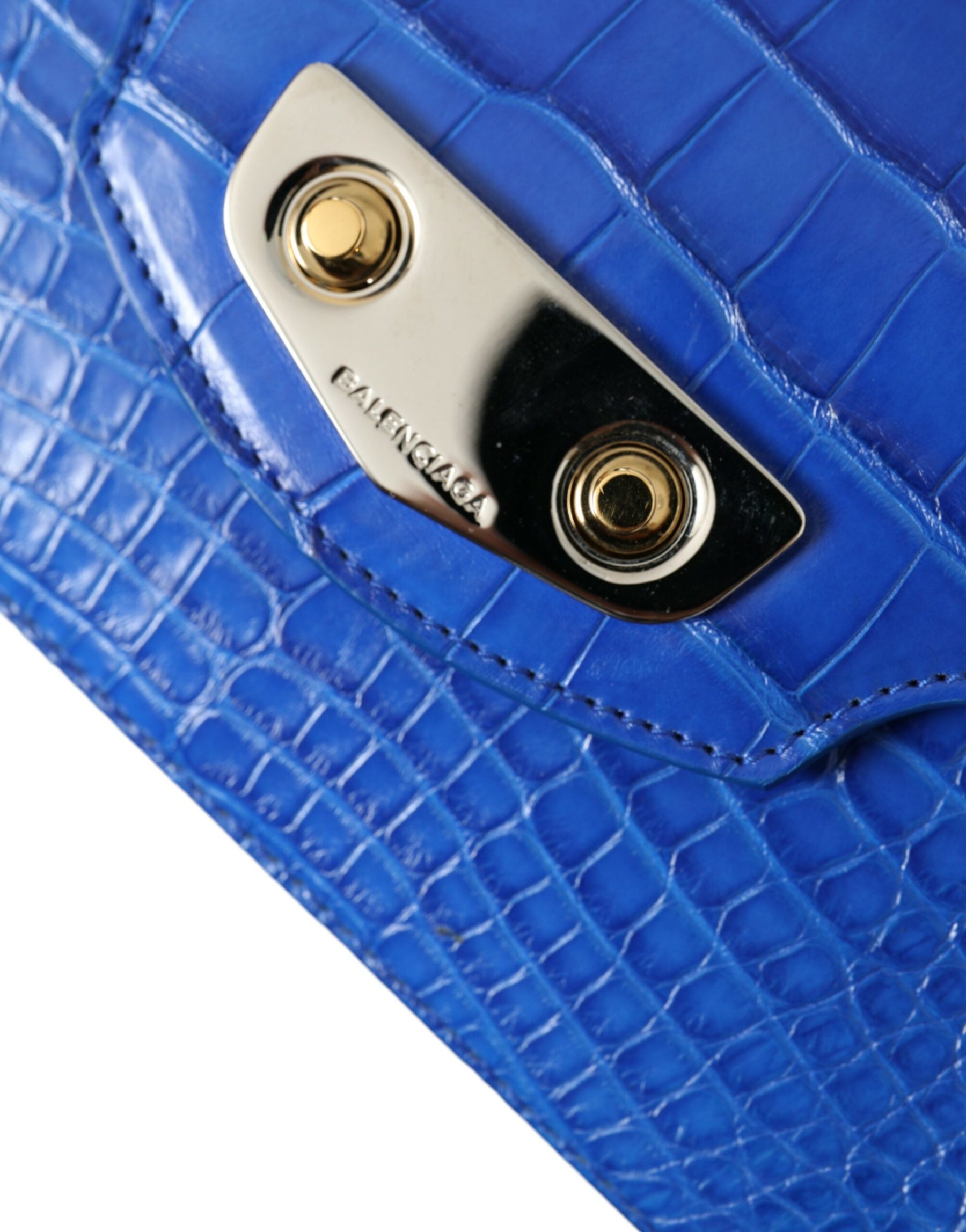 Balenciaga Blue Exotic Leather Neo Classic Purse Shoulder Handbag Bag | Regal Royce